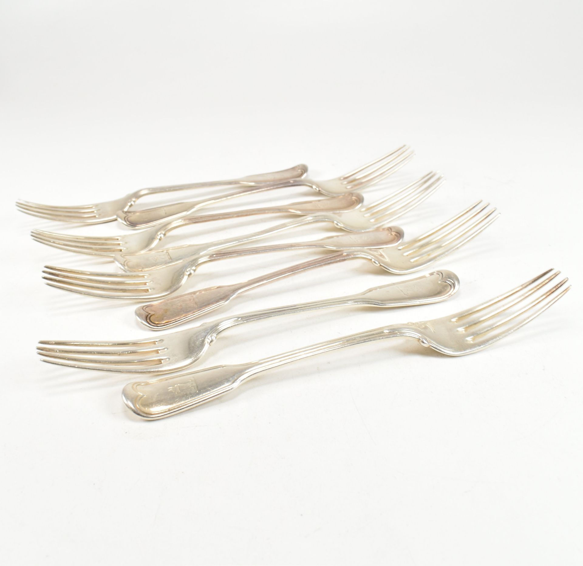 EIGHT VICTORIAN HALLMARKED SILVER FORKS - Image 2 of 6