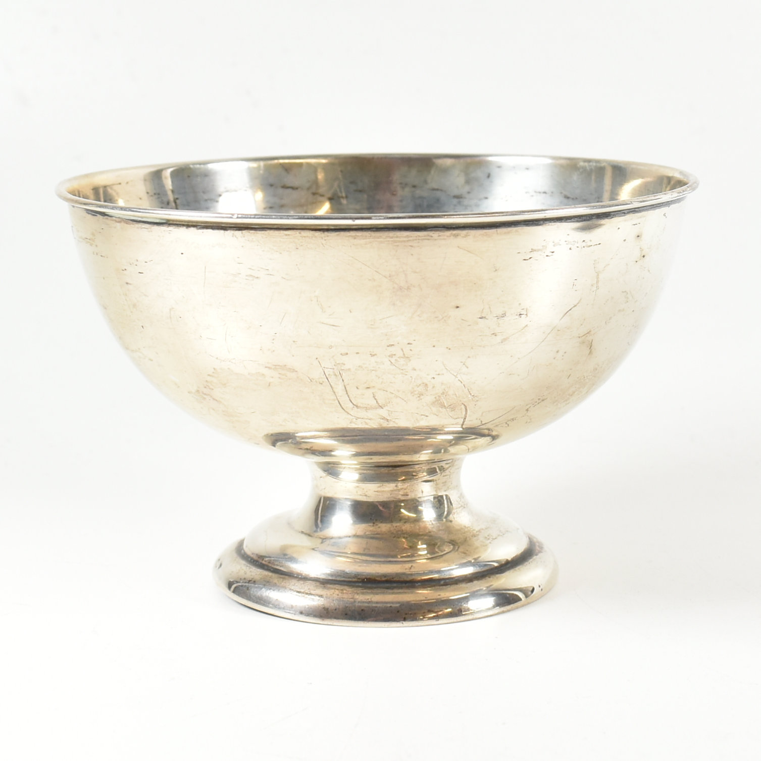 GEORGE V HALLMARKED SILVER BOWL & VANITY MIRROR - Image 7 of 8