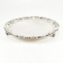 EARLY 20TH CENTURY HALLMARKED SILVER SALVER