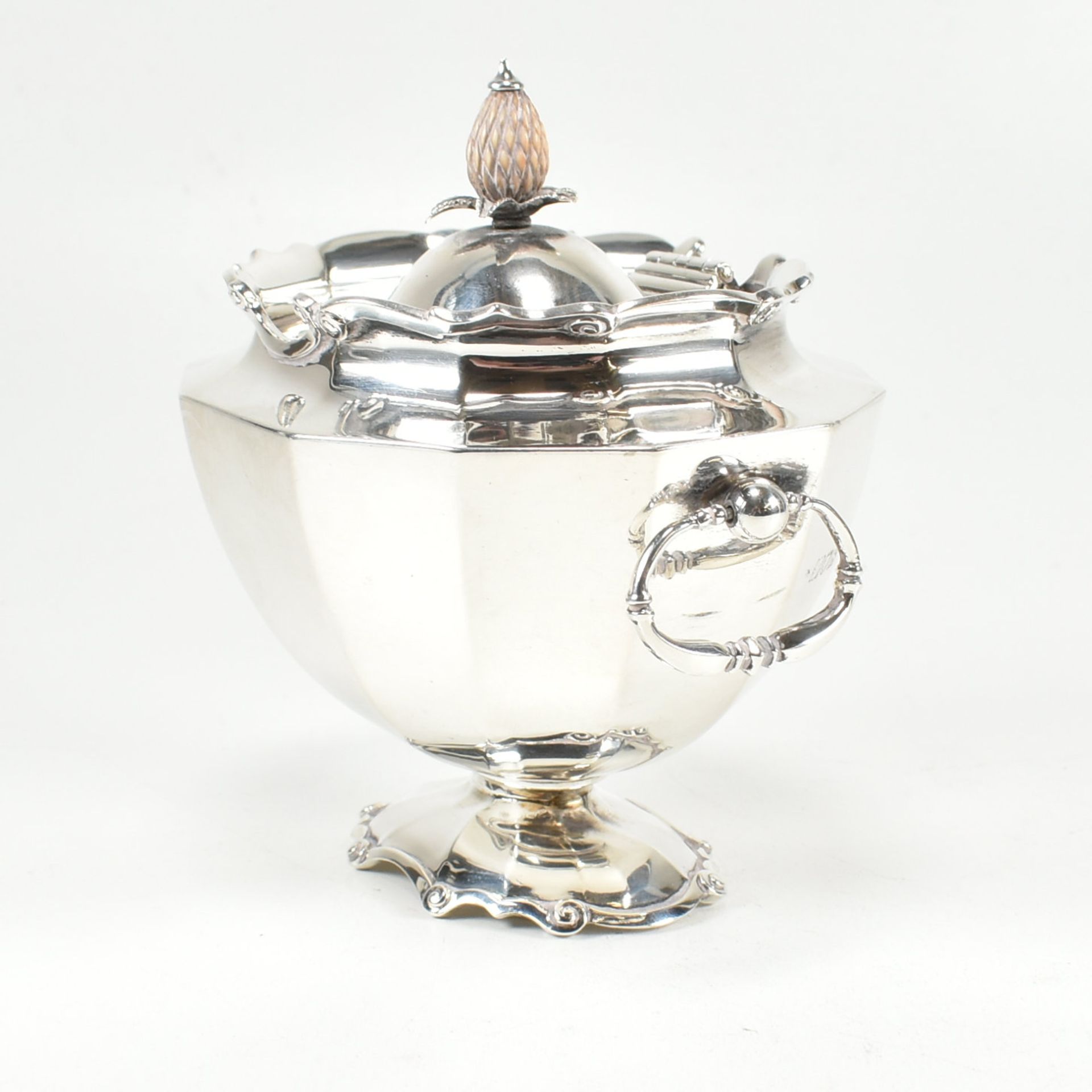 EARLY 20TH CENTURY HALLMARKED SILVER TEA CADDY - Image 4 of 8