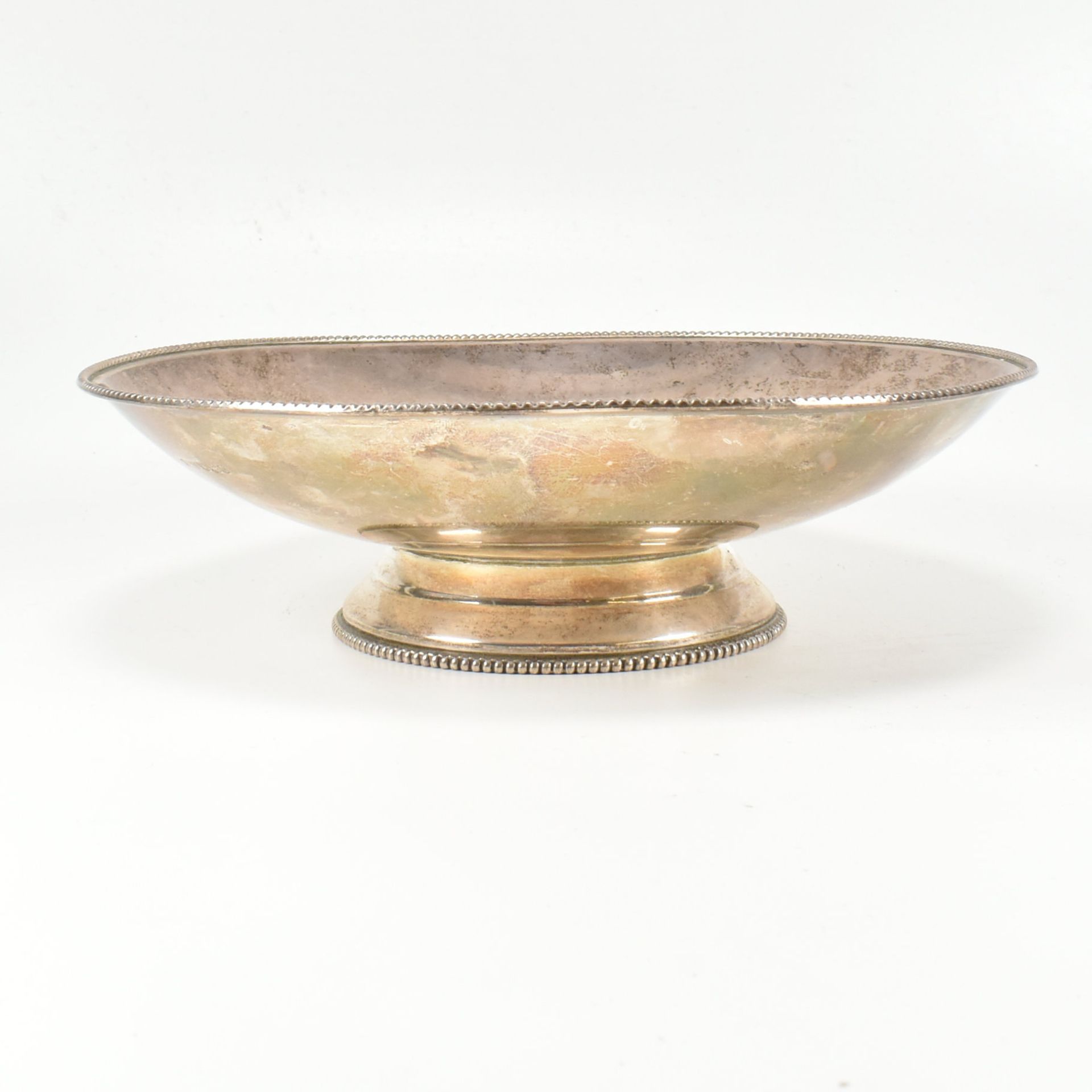 MID CENTURY HALLMARKED SILVER FRUIT BOWL