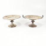 EDWARD VII HALLMARKED SILVER COMPOTE DISHES