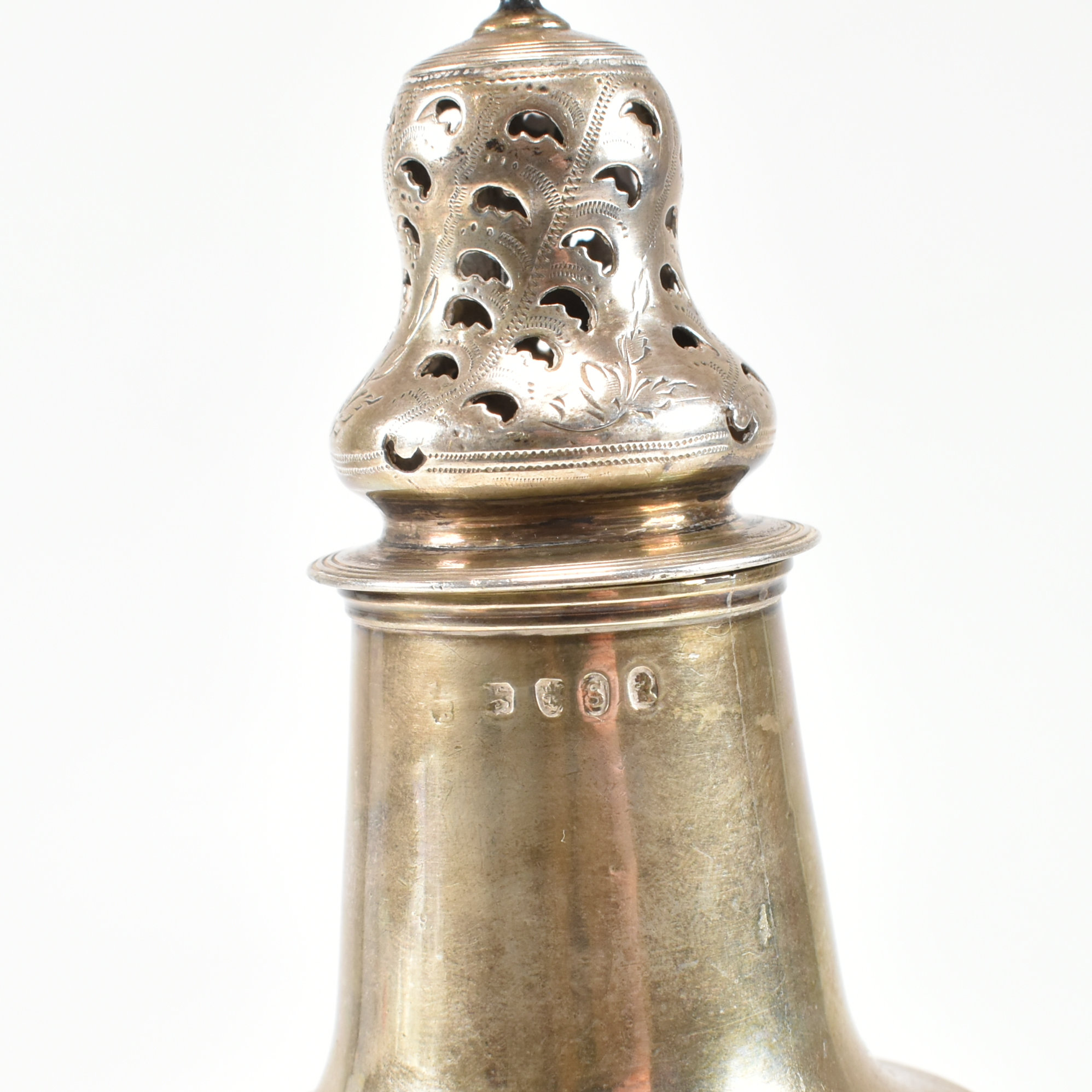 GEORGE III HALLMARKED SILVER SUGAR CASTER - Image 6 of 9