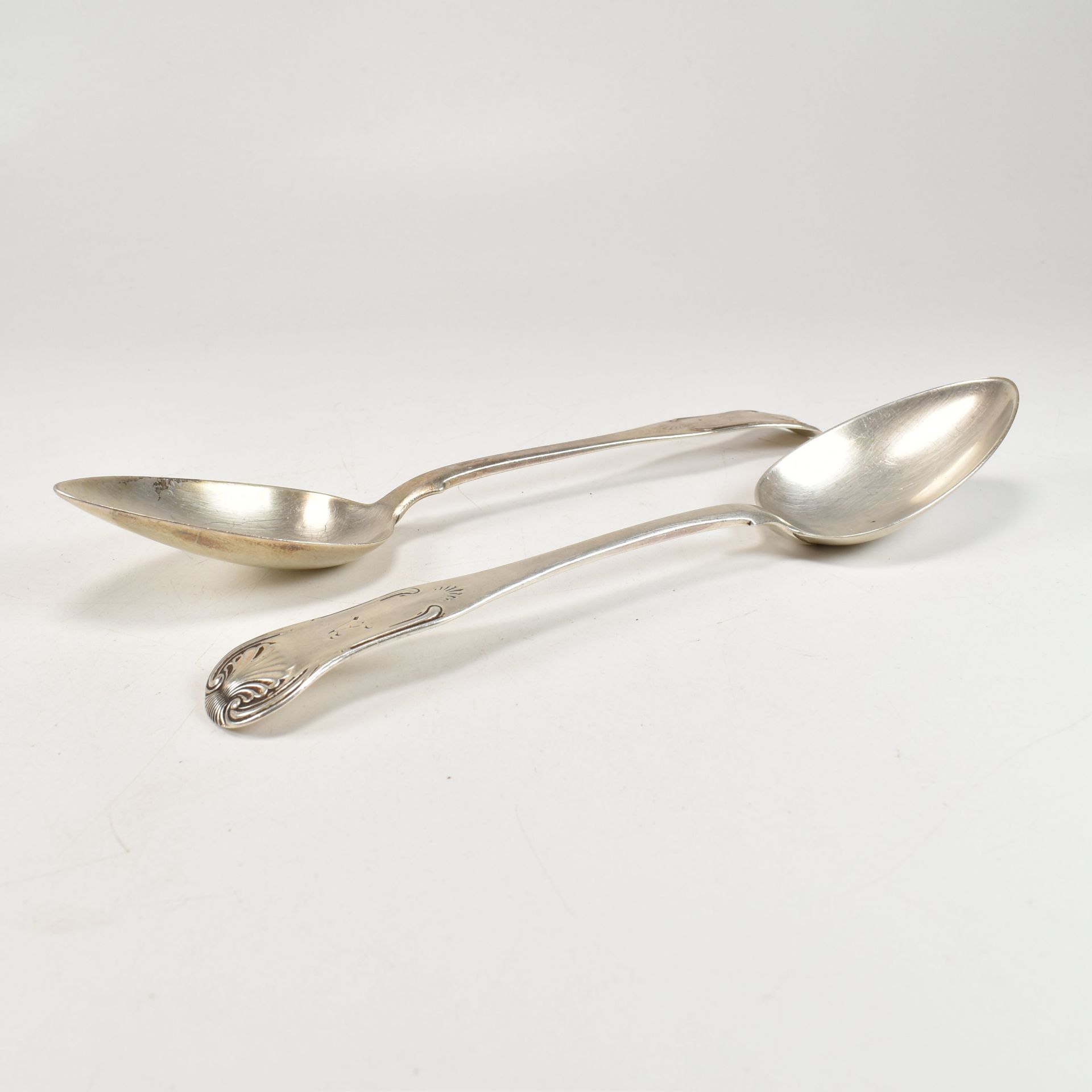 GEORGE III HALLMARKED SILVER SERVING SPOONS - Image 2 of 7