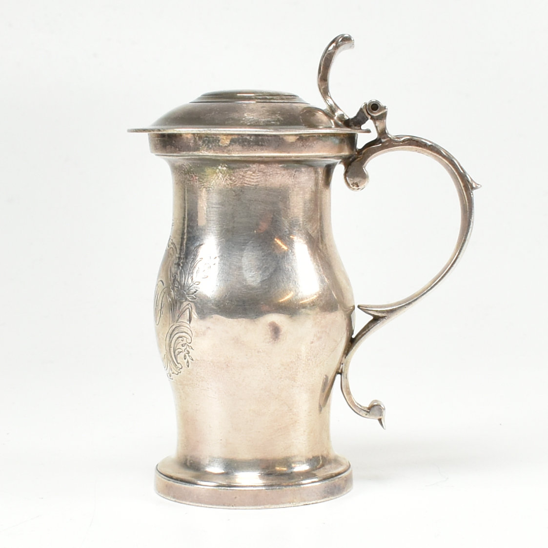 GEORGE III HALLMARKED SILVER MINIATURE TANKARD - Bild 4 aus 7