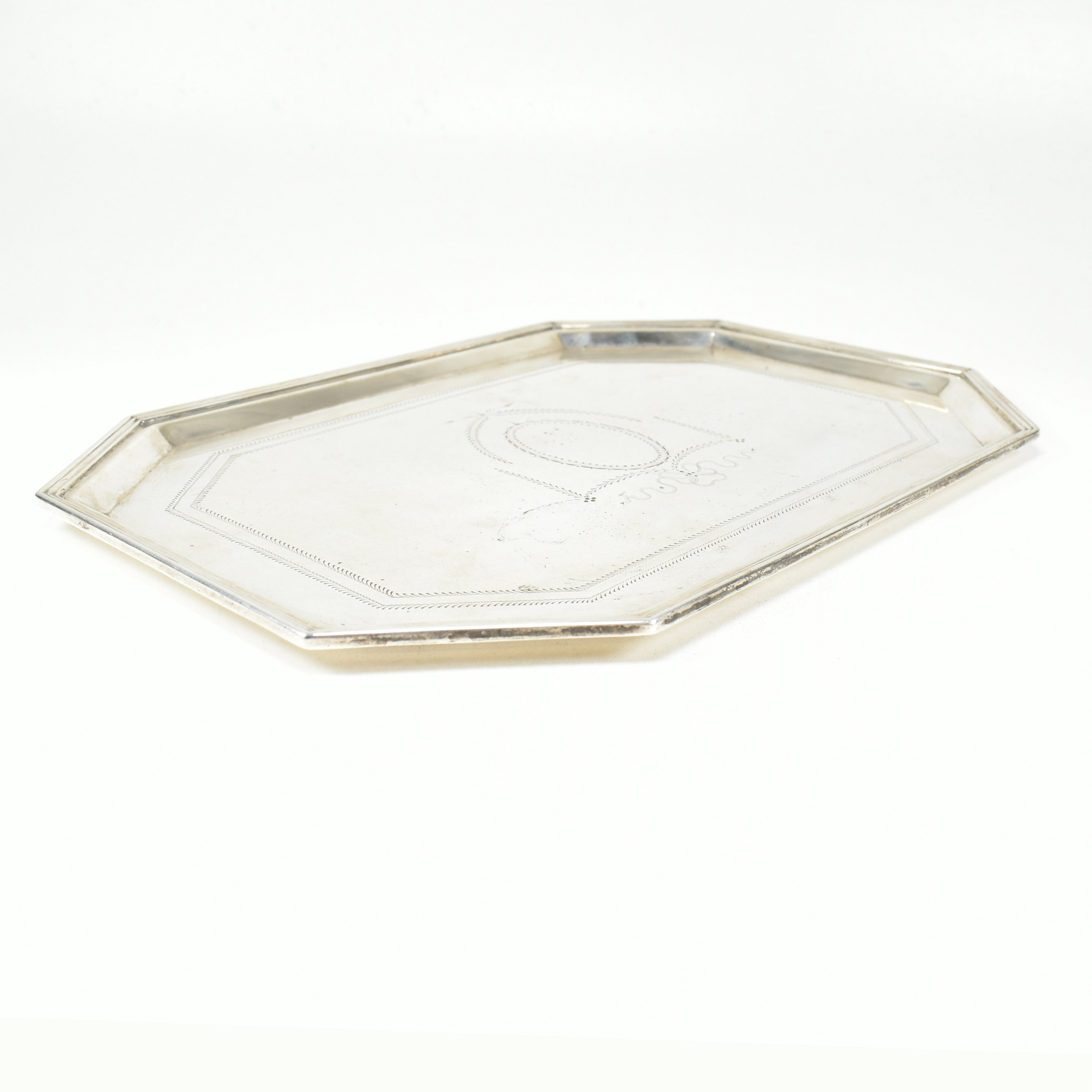 1930S HALLMARKED SILVER TRAY - Image 3 of 6