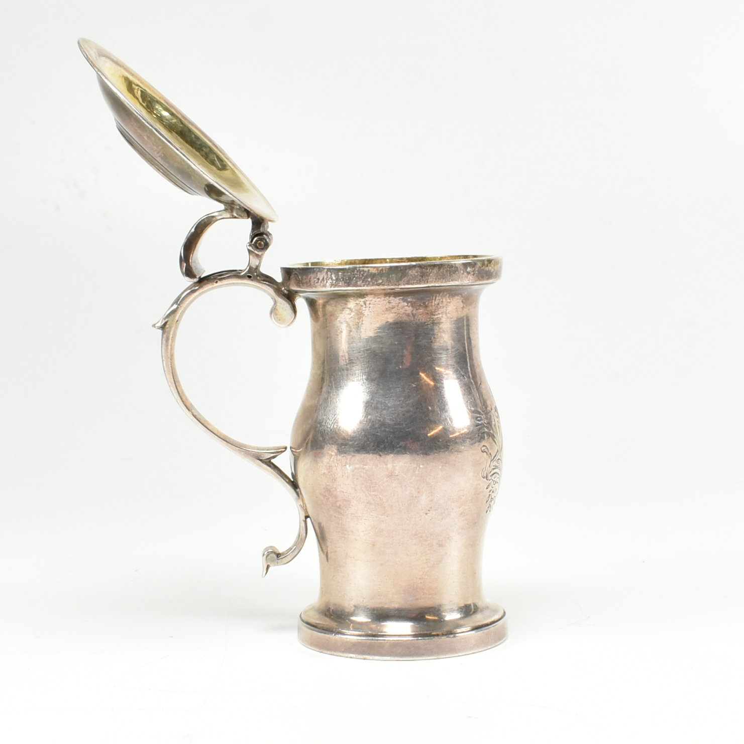 GEORGE III HALLMARKED SILVER MINIATURE TANKARD - Bild 5 aus 7