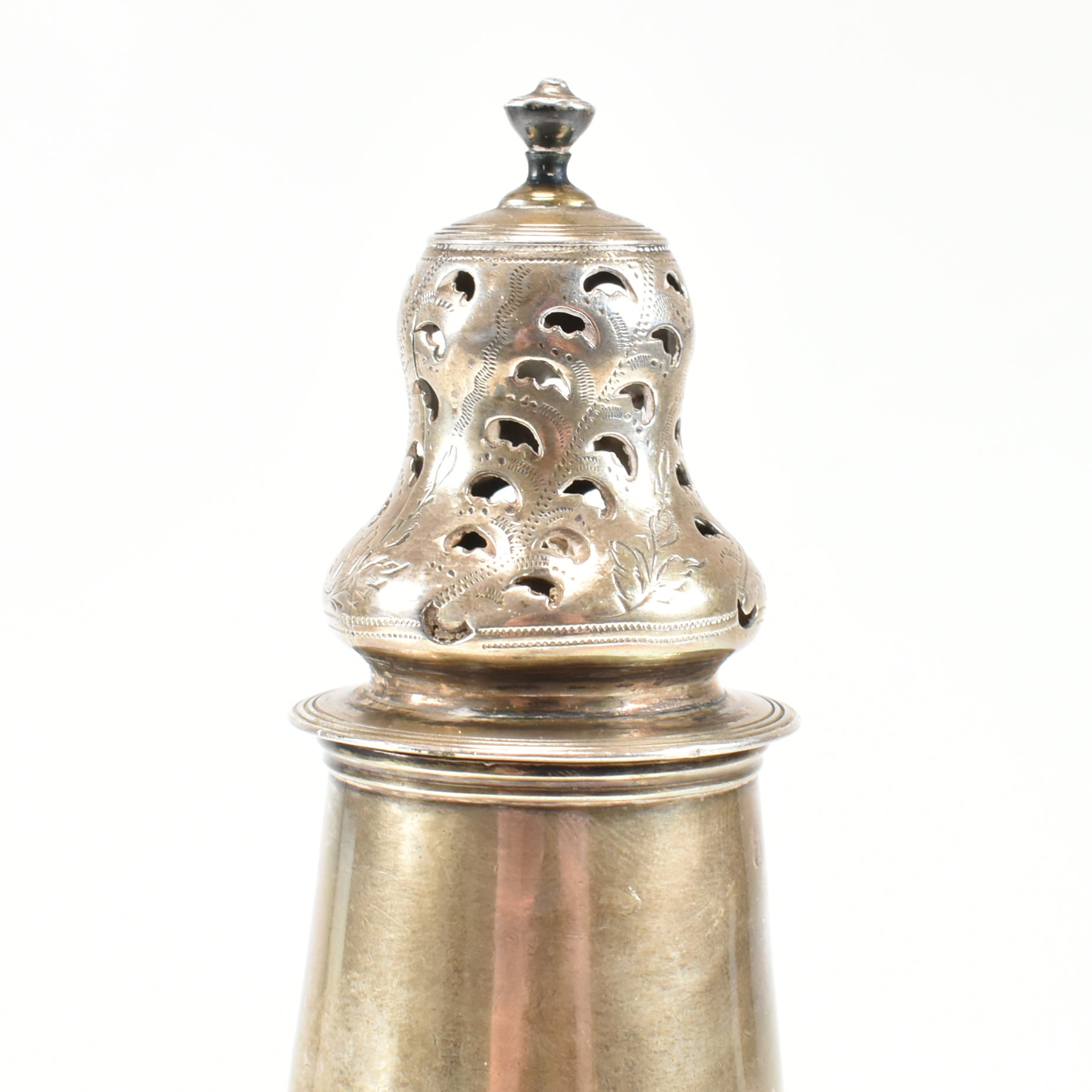 GEORGE III HALLMARKED SILVER SUGAR CASTER - Image 7 of 9