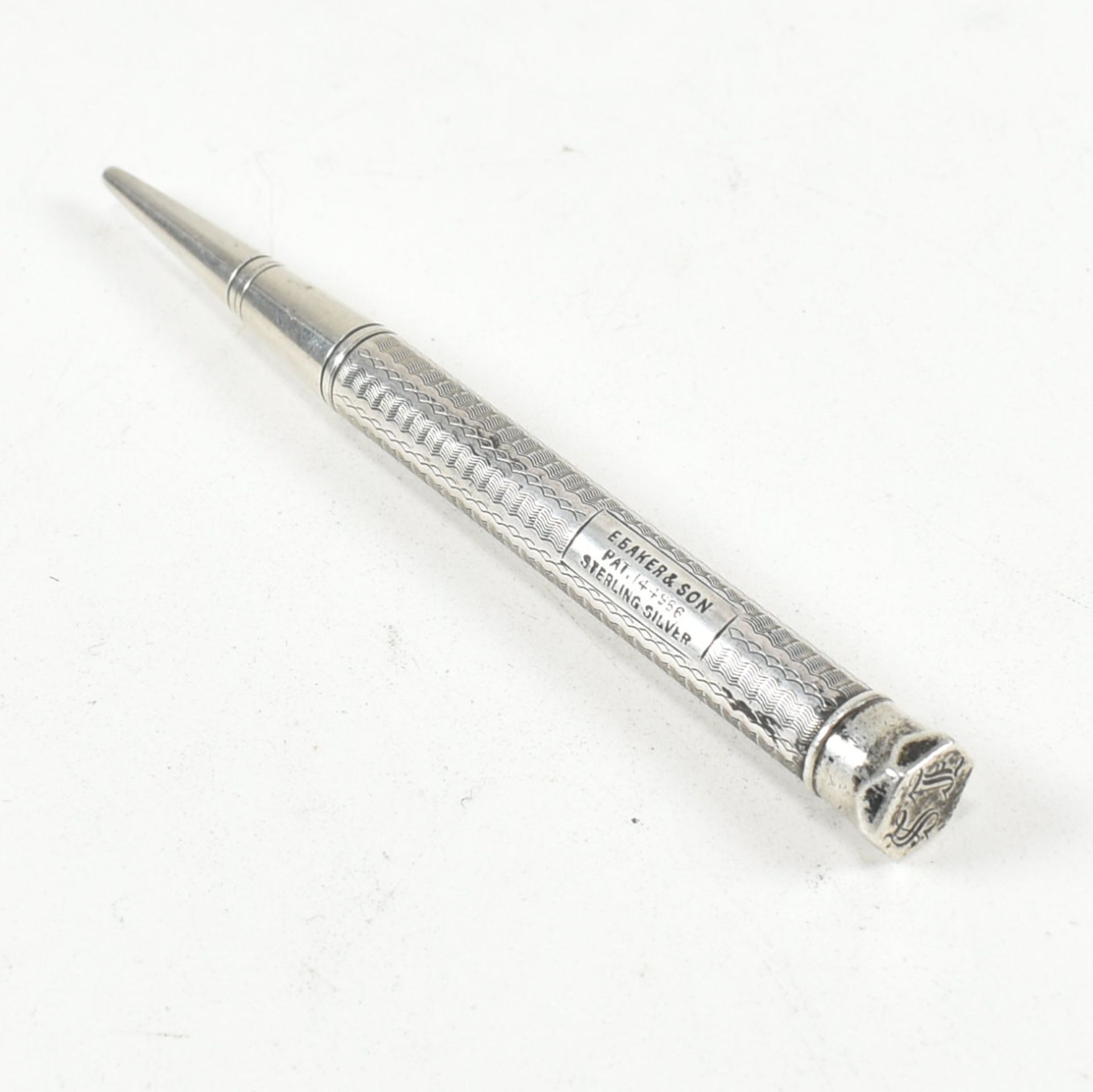 20TH CENTURY STERLING SILVER PROPELLING PENCIL - E.BAKER & SON - Image 2 of 4