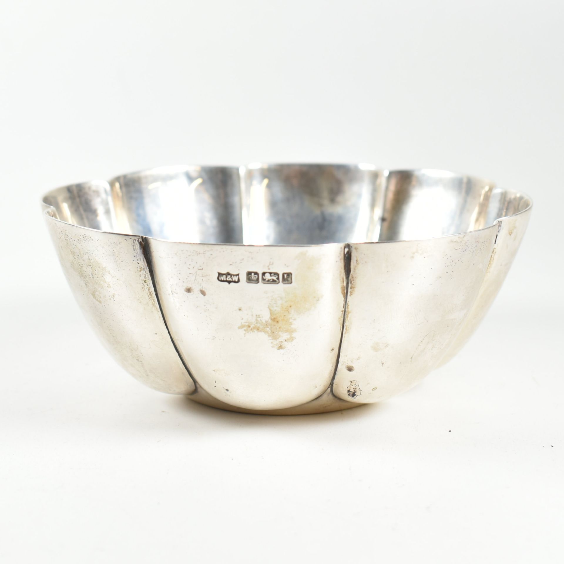 EDWARD VII HALLMARKED SILVER BOWL & OTHER NAPKIN RINGS - Image 5 of 6