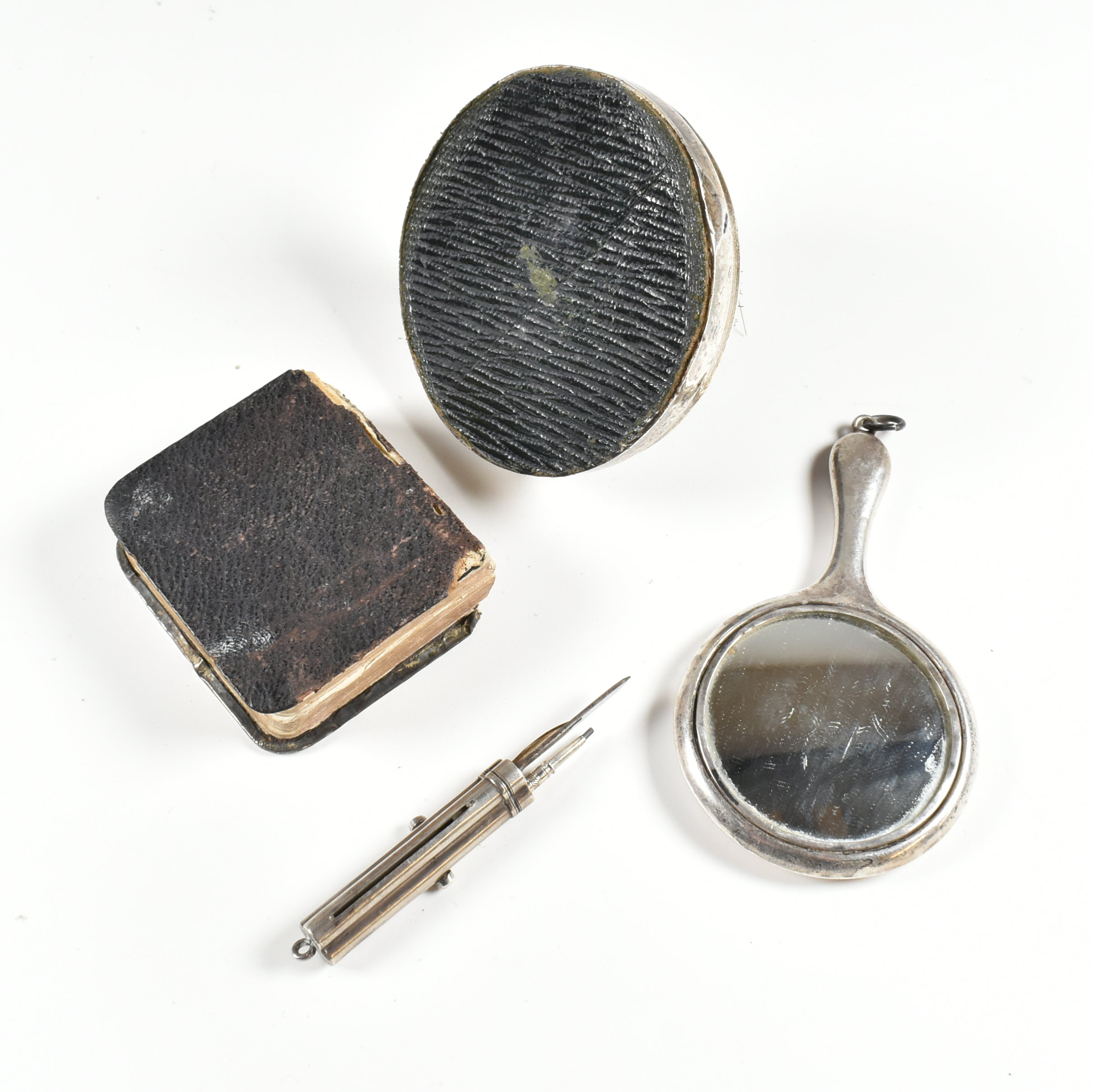 GEORGE V & LATER HALLMARKED SILVER & WHITE METAL MINIATURE ITEMS - Image 7 of 8