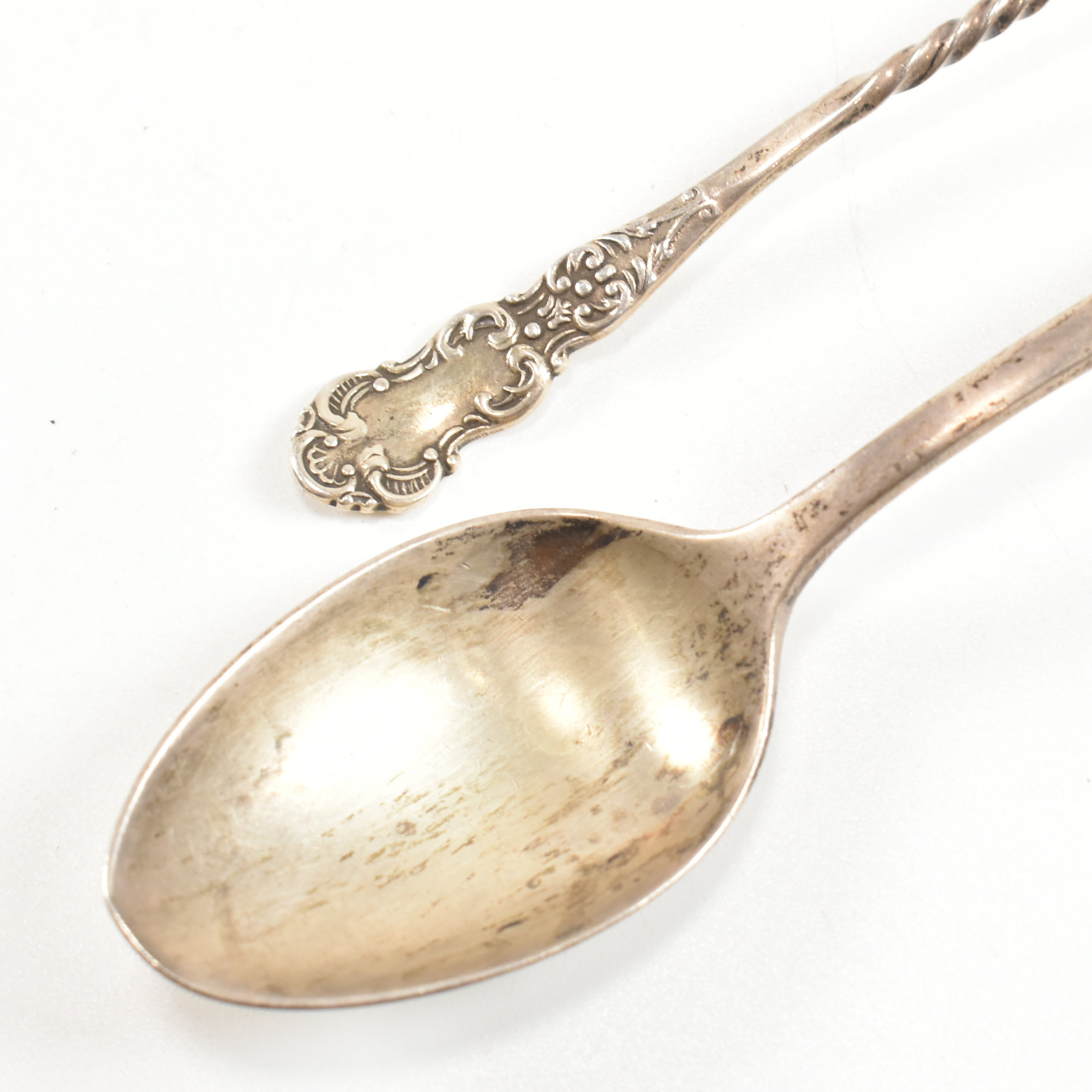 EARLY 20TH CENTURY HALLMARKED SILVER ITEMS VESTA SPOONS - Image 8 of 9