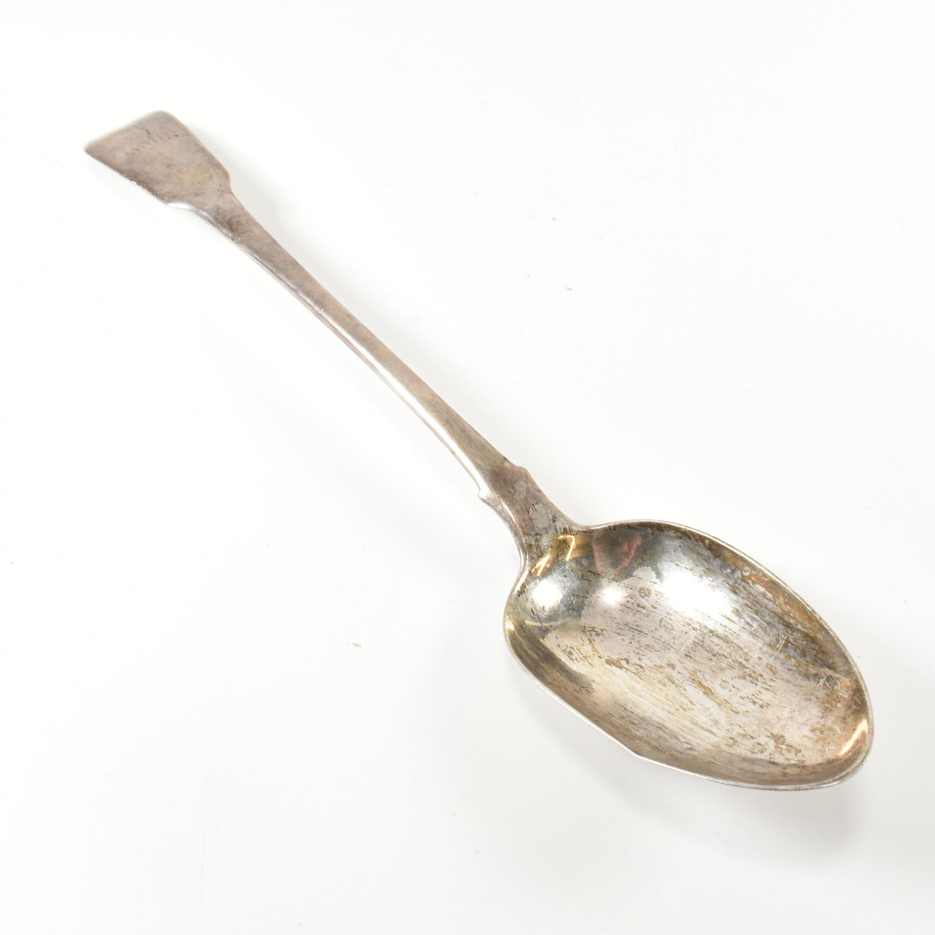 GEORGE III HALLMARKED SILVER SERVING SPOON