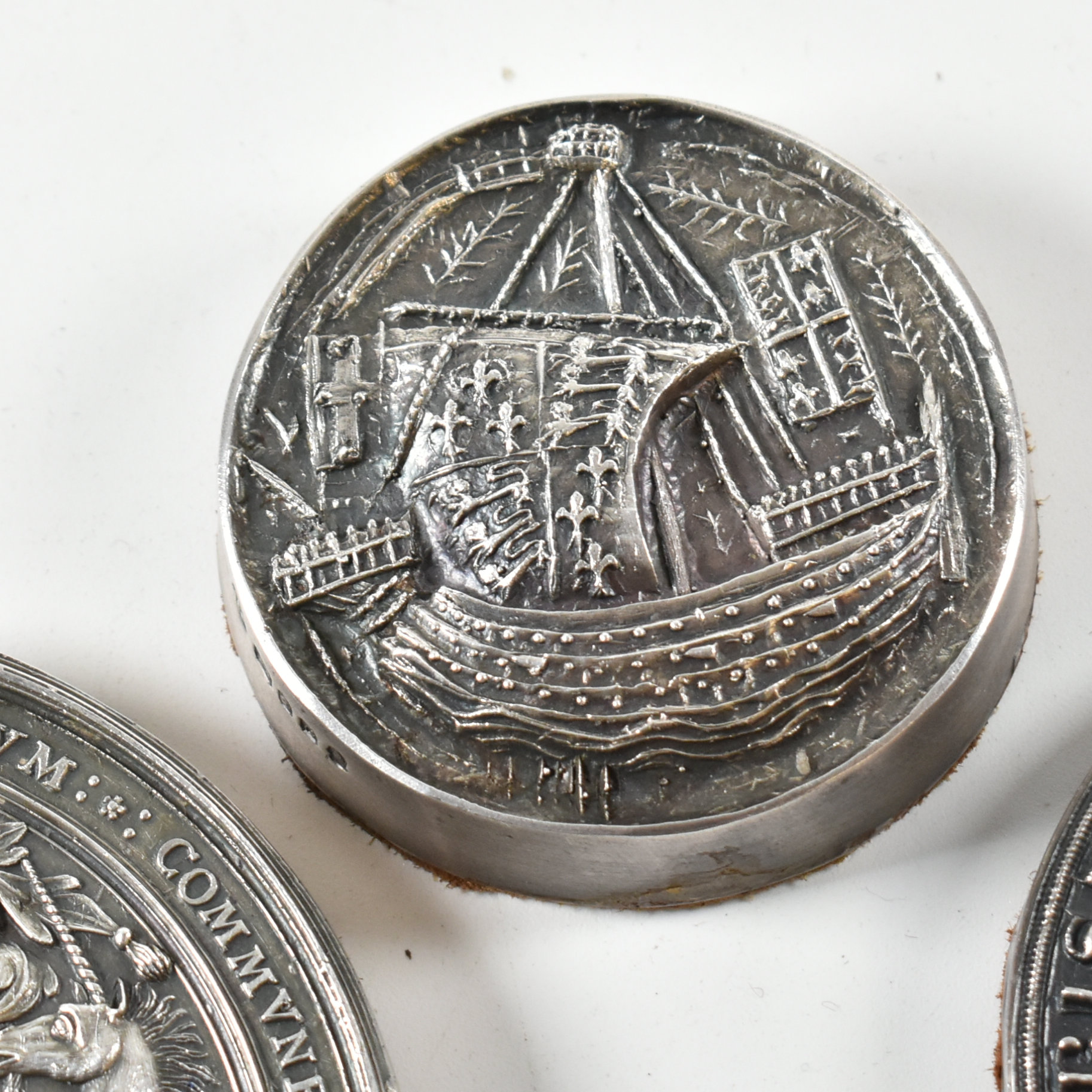 HALLMARKED SILVER MOUNTED REPLICA SEALS BURGESSES OF BRISTOL - Image 5 of 13