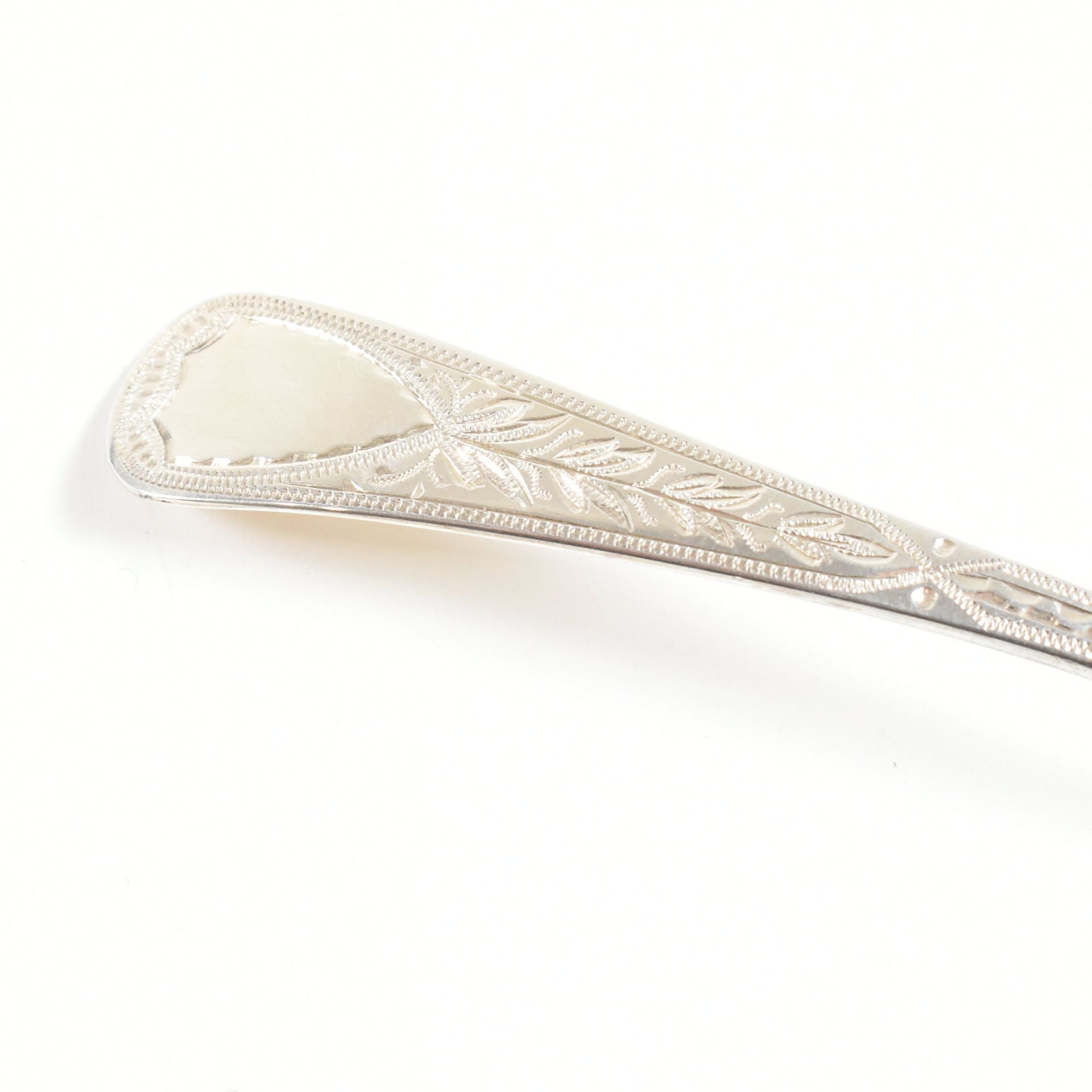 CASED GEORGE II HALLMARKED SILVER SUGAR SIFTER SPOON - Image 12 of 12