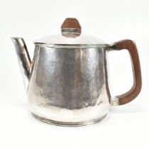 1960S ARTS & CRAFTS STYLE HALLMARKED SILVER TEAPOT