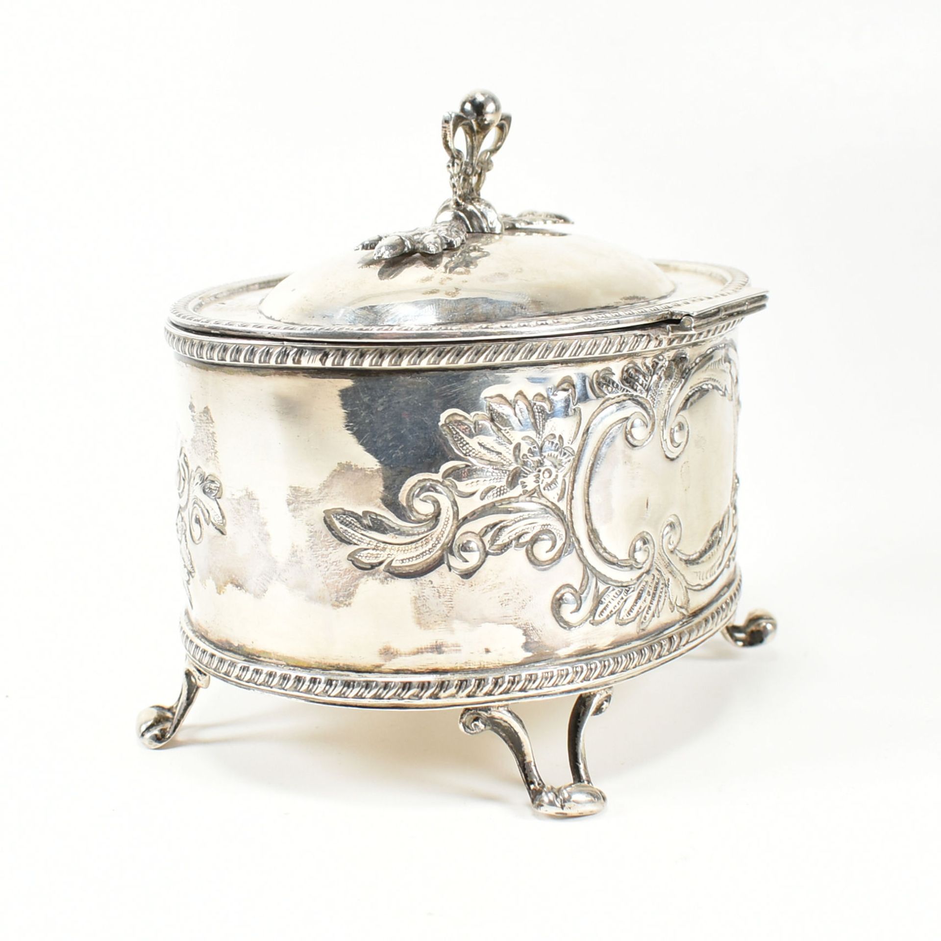 GEORGE V HALLMARKED SILVER ETROG BOX - Bild 4 aus 8