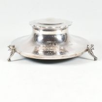 20TH CENTURY HALLMARKED SILVER CAPSTAN INKWELL