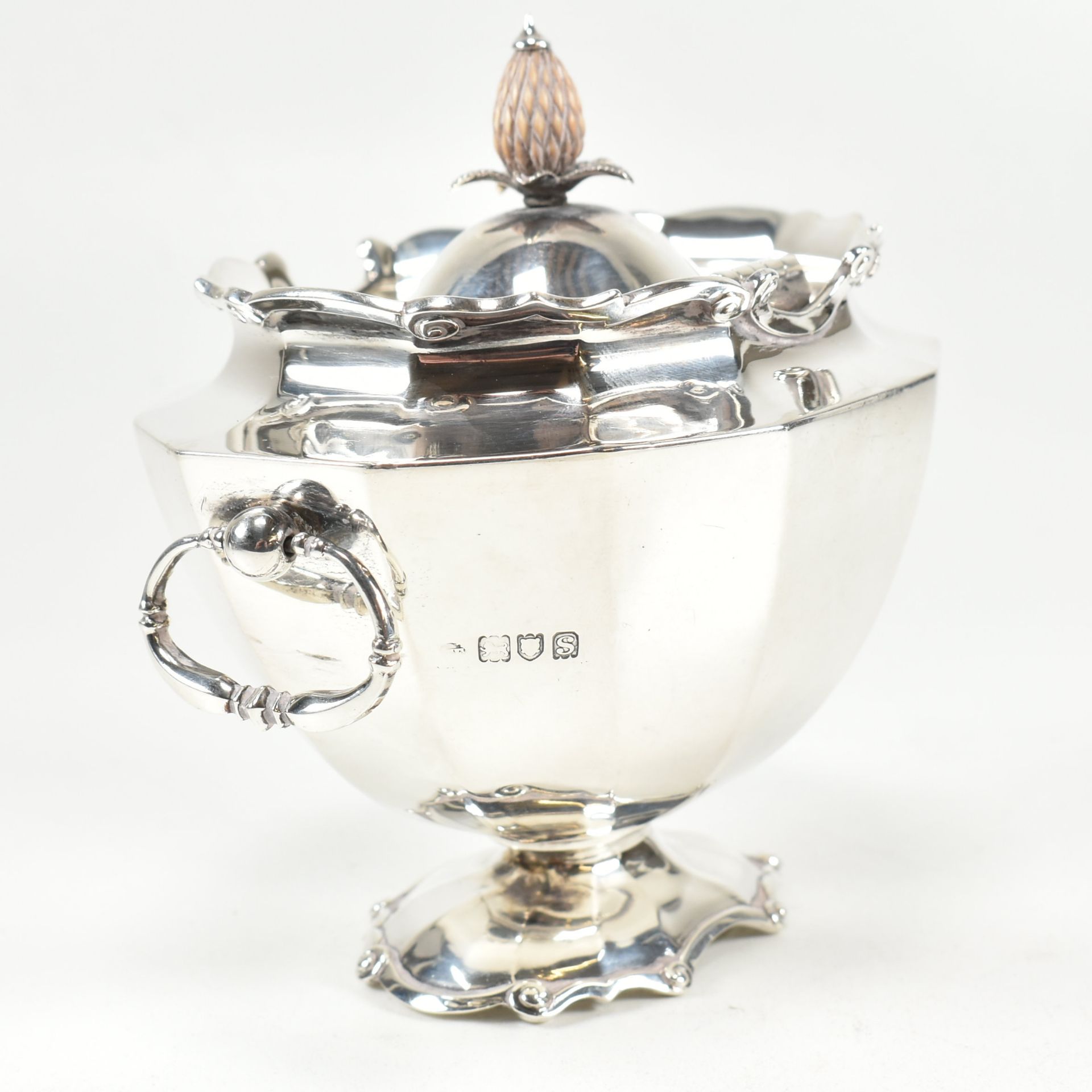 EARLY 20TH CENTURY HALLMARKED SILVER TEA CADDY - Image 7 of 8