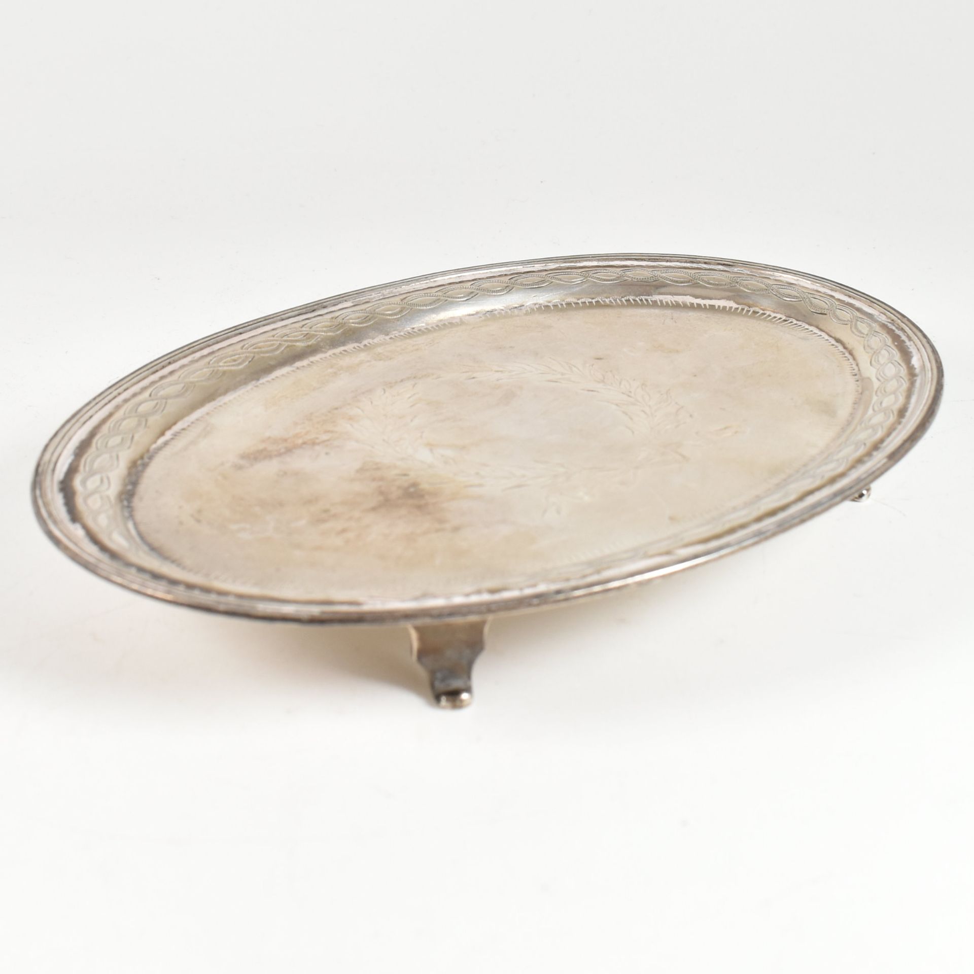 GEORGE V HALLMARKED SILVER TRAY - Image 7 of 8