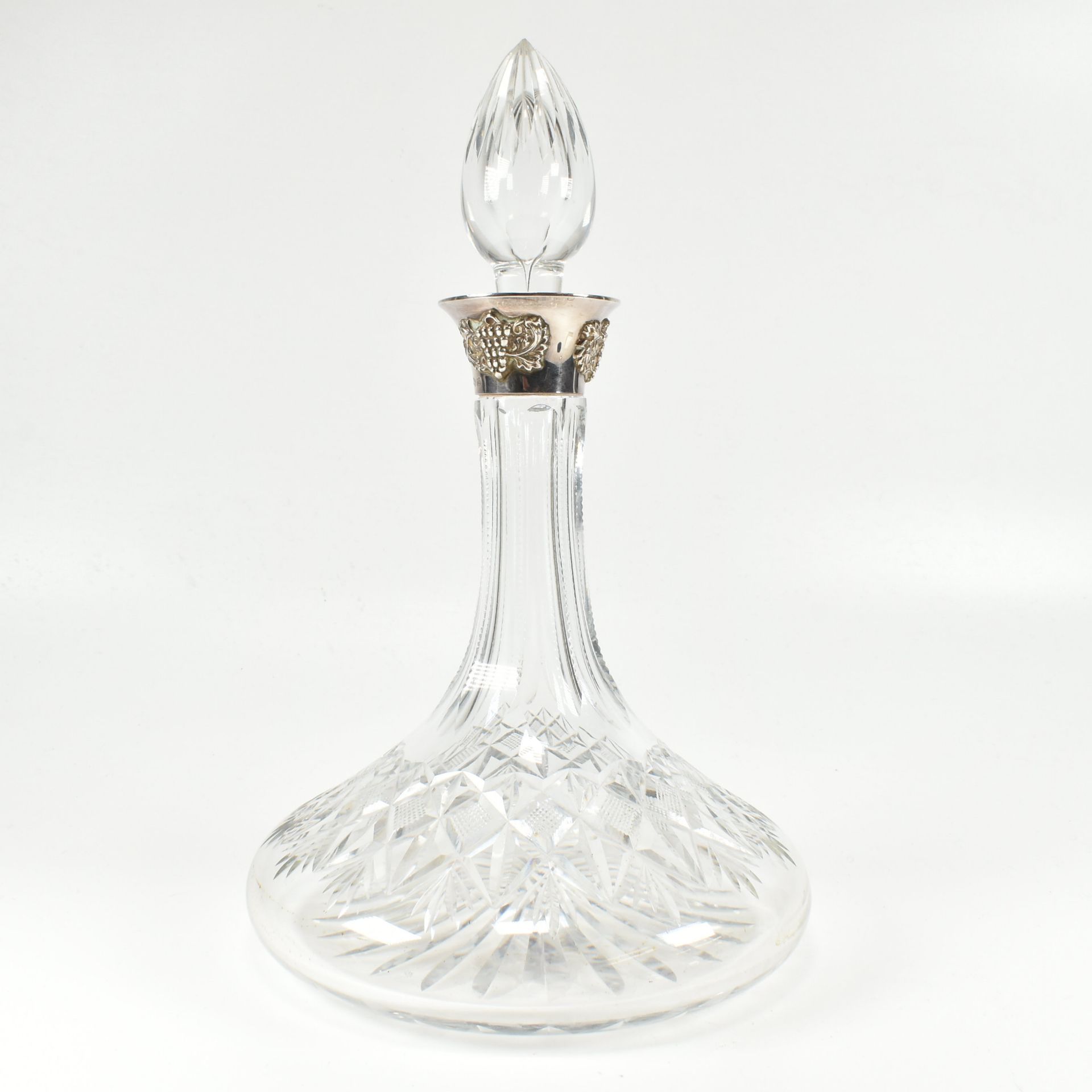1970S HALLMARKED SILVER MOUNTED CUT GLASS DECANTER - Image 2 of 7