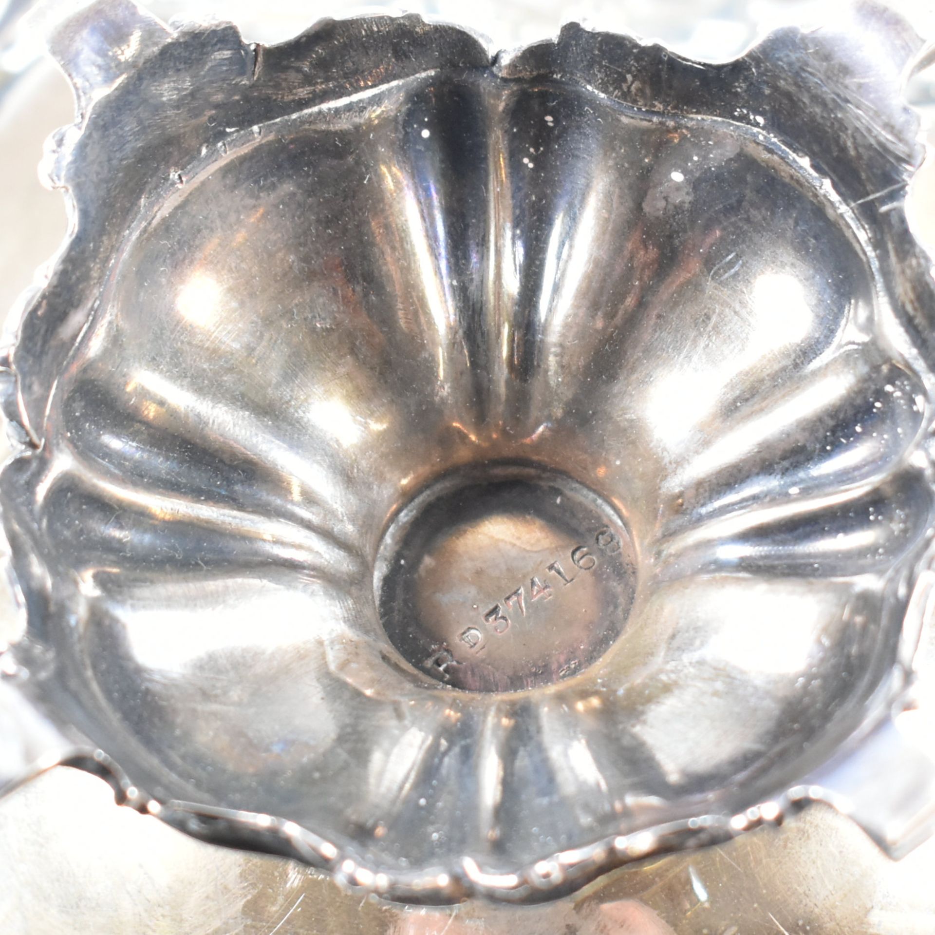 EDWARD VII HALLMARKED SILVER COMPOTE - Bild 5 aus 6