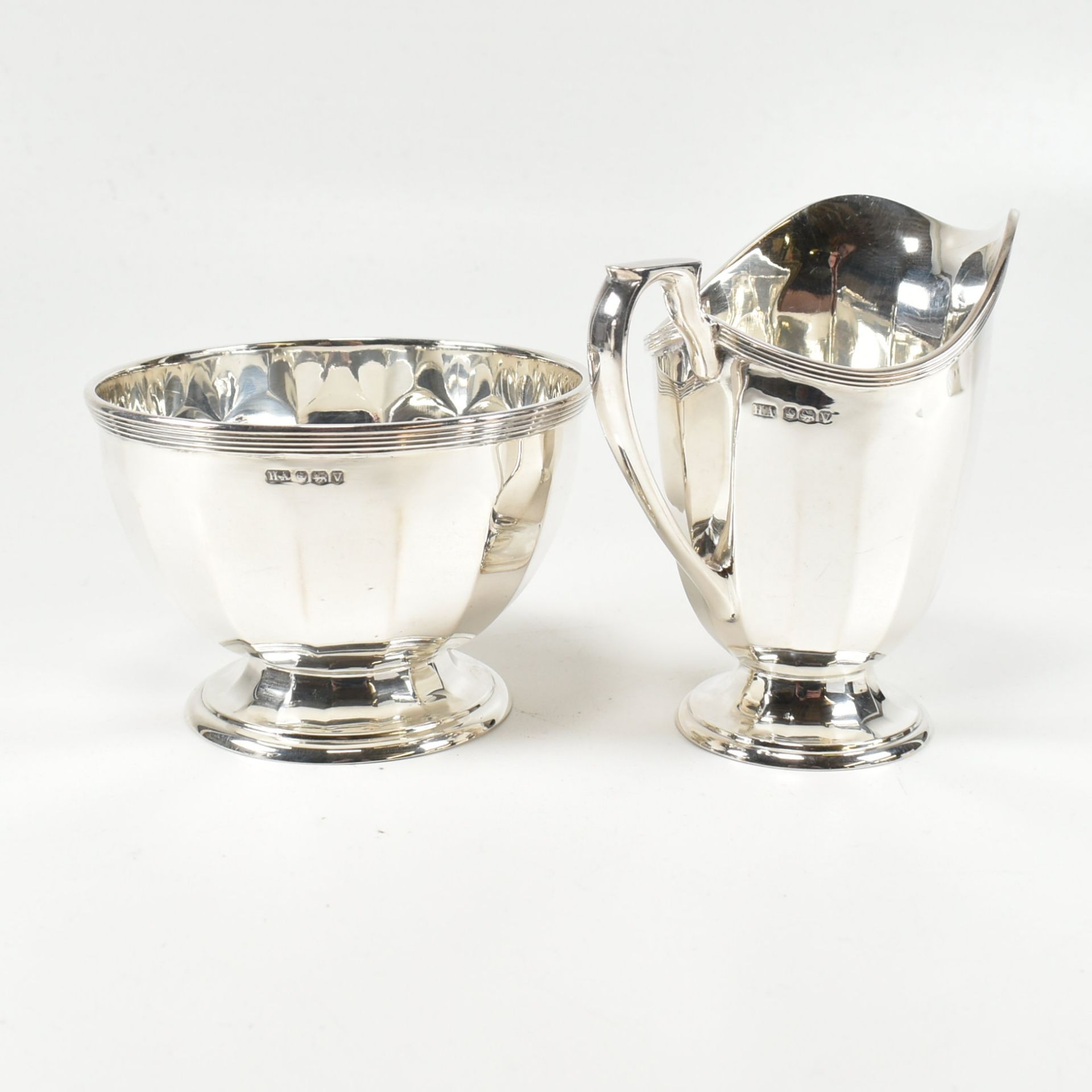 GEORGE VI HALLMARKED SILVER TEA SERVICE - Image 8 of 12