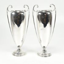 ART NOUVEAU HALLMARKED SILVER VASES