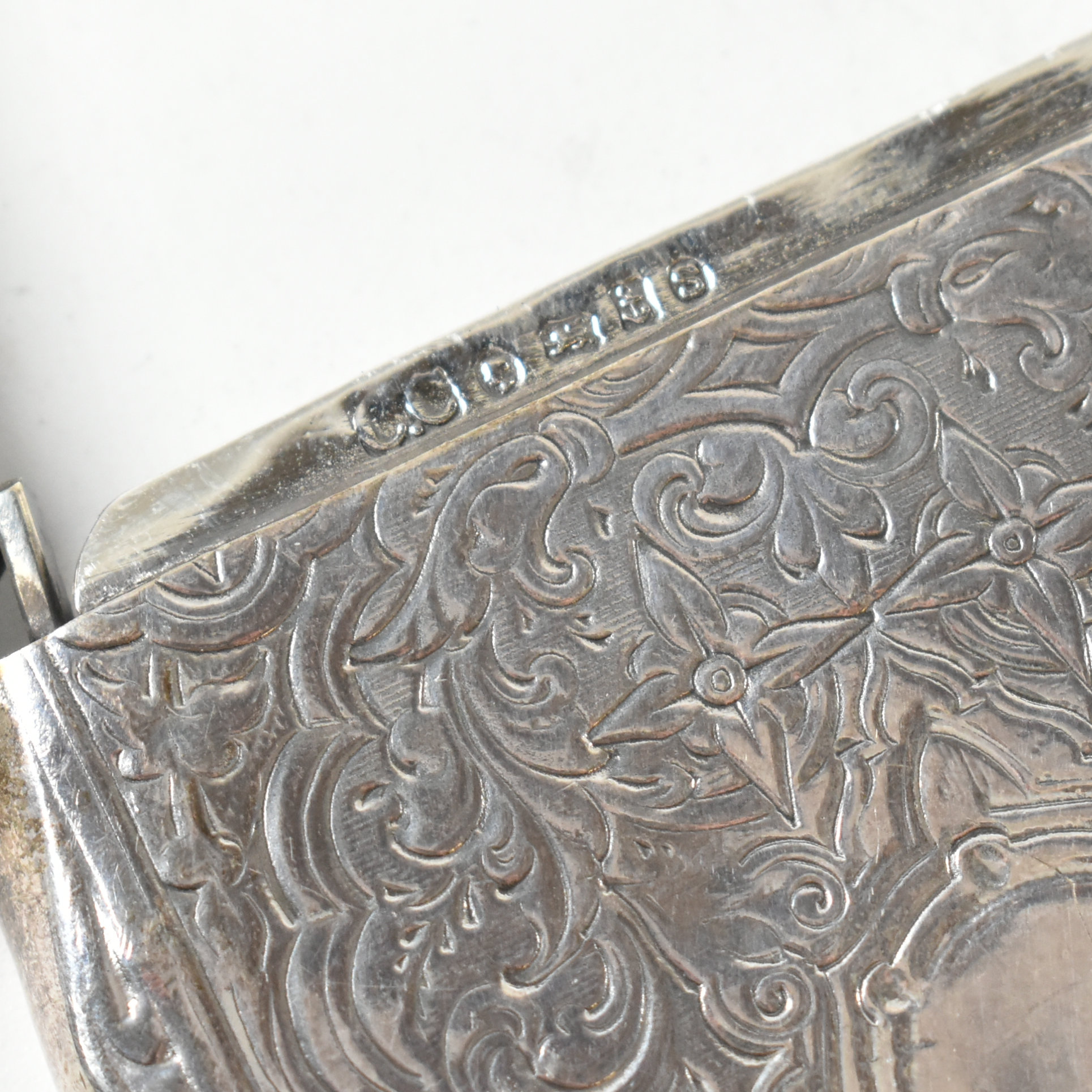 VICTORIAN HALLMARKED SILVER CARD CASE - Image 4 of 8