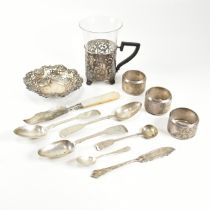 EDWARD VII & LATER HALLMARKED SILVER ITEMS