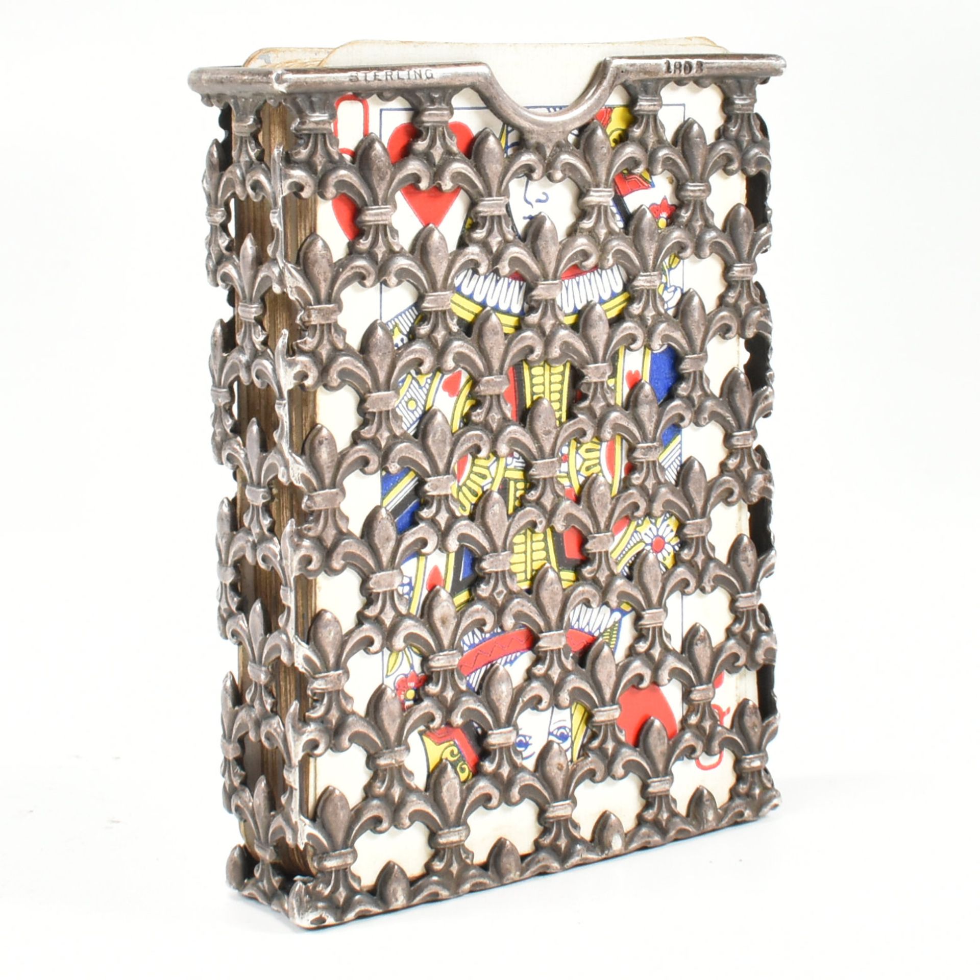 STERLING SILVER PLAYING CARD CASE