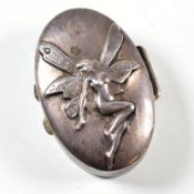 HALLMARKED SILVER PILL BOX NOVELTY FAIRY ARI D NORMAN