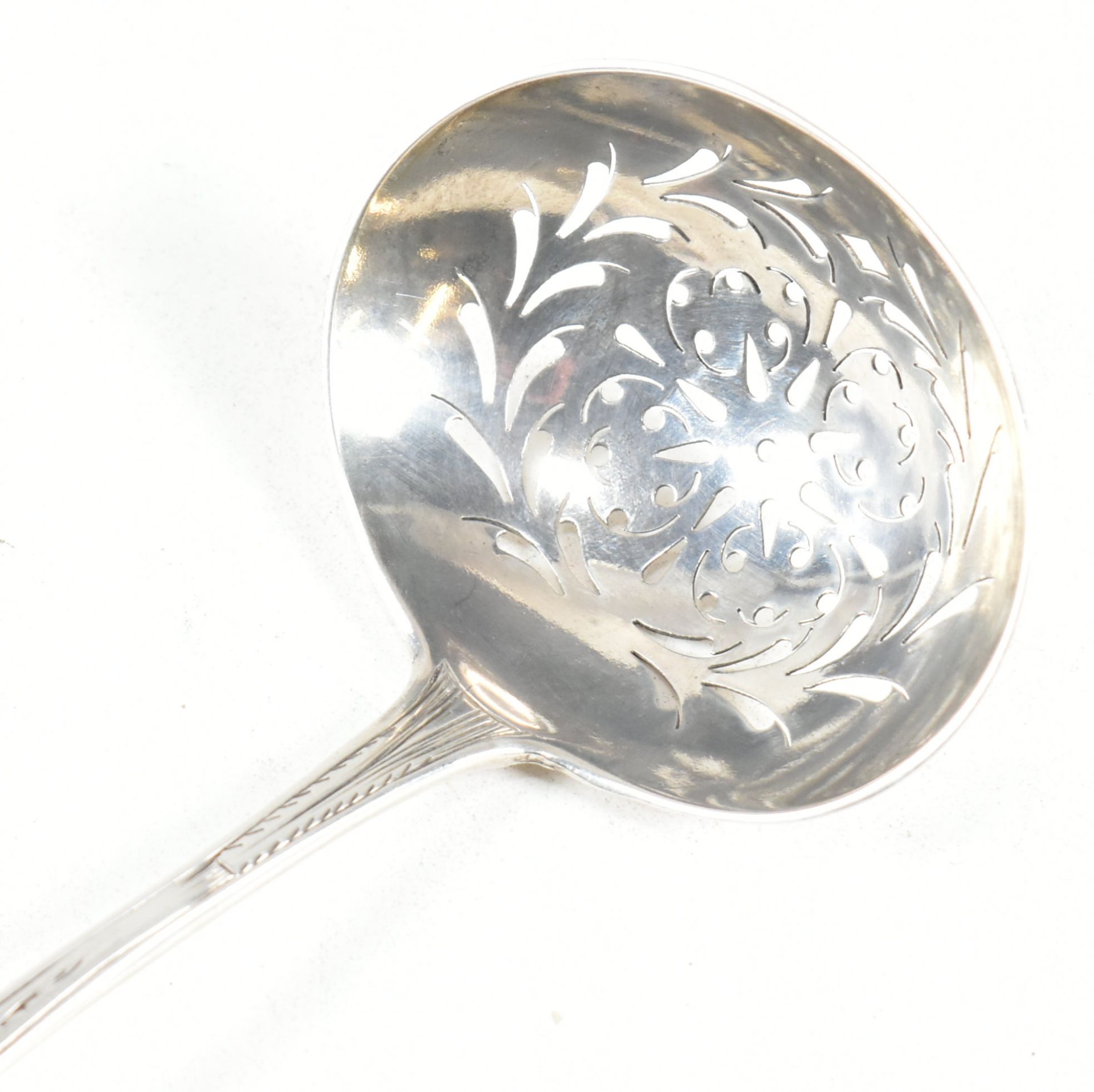 GEORGE III HALLMARKED SILVER SUGAR SIFTING SPOON - Image 6 of 6