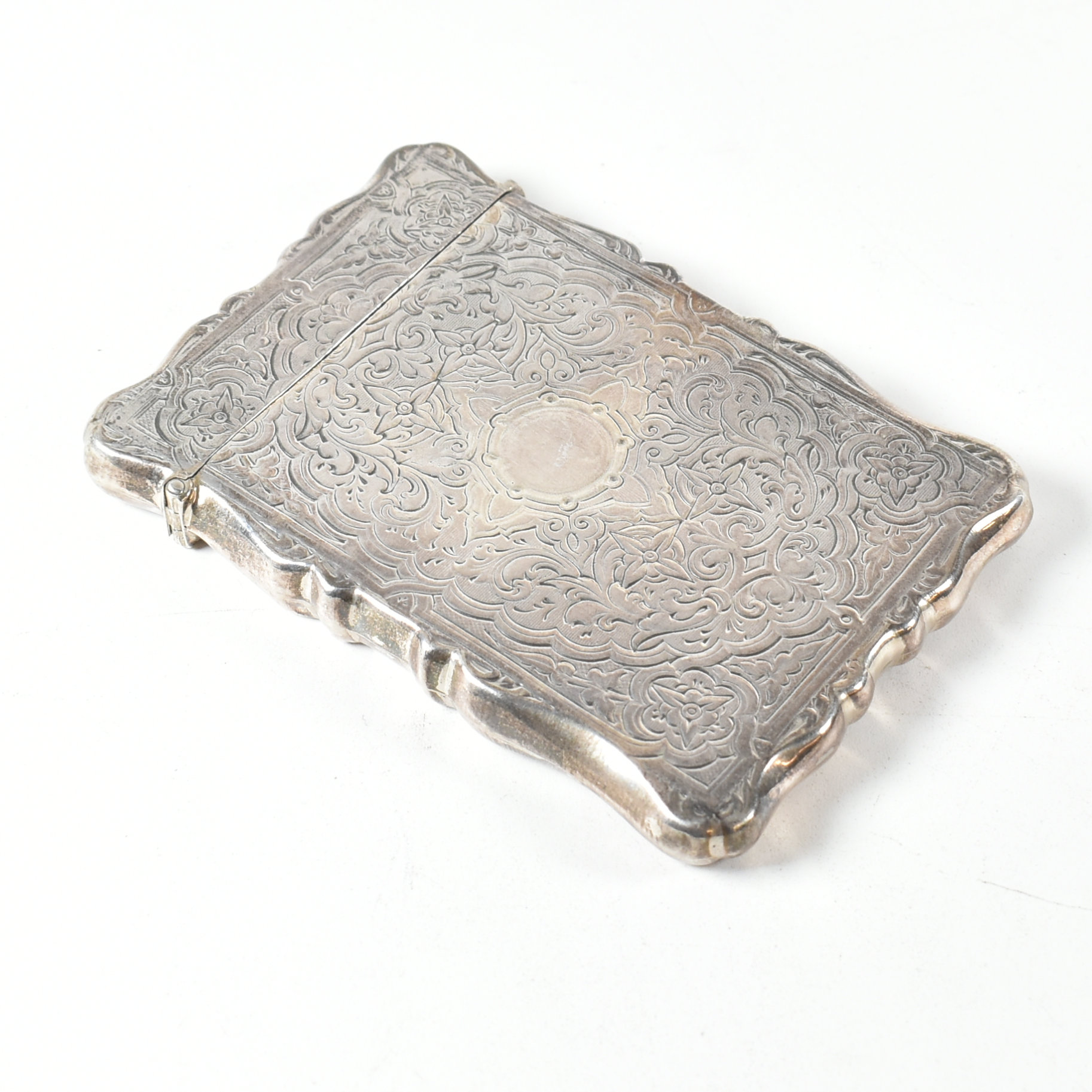 VICTORIAN HALLMARKED SILVER CARD CASE - Image 5 of 8