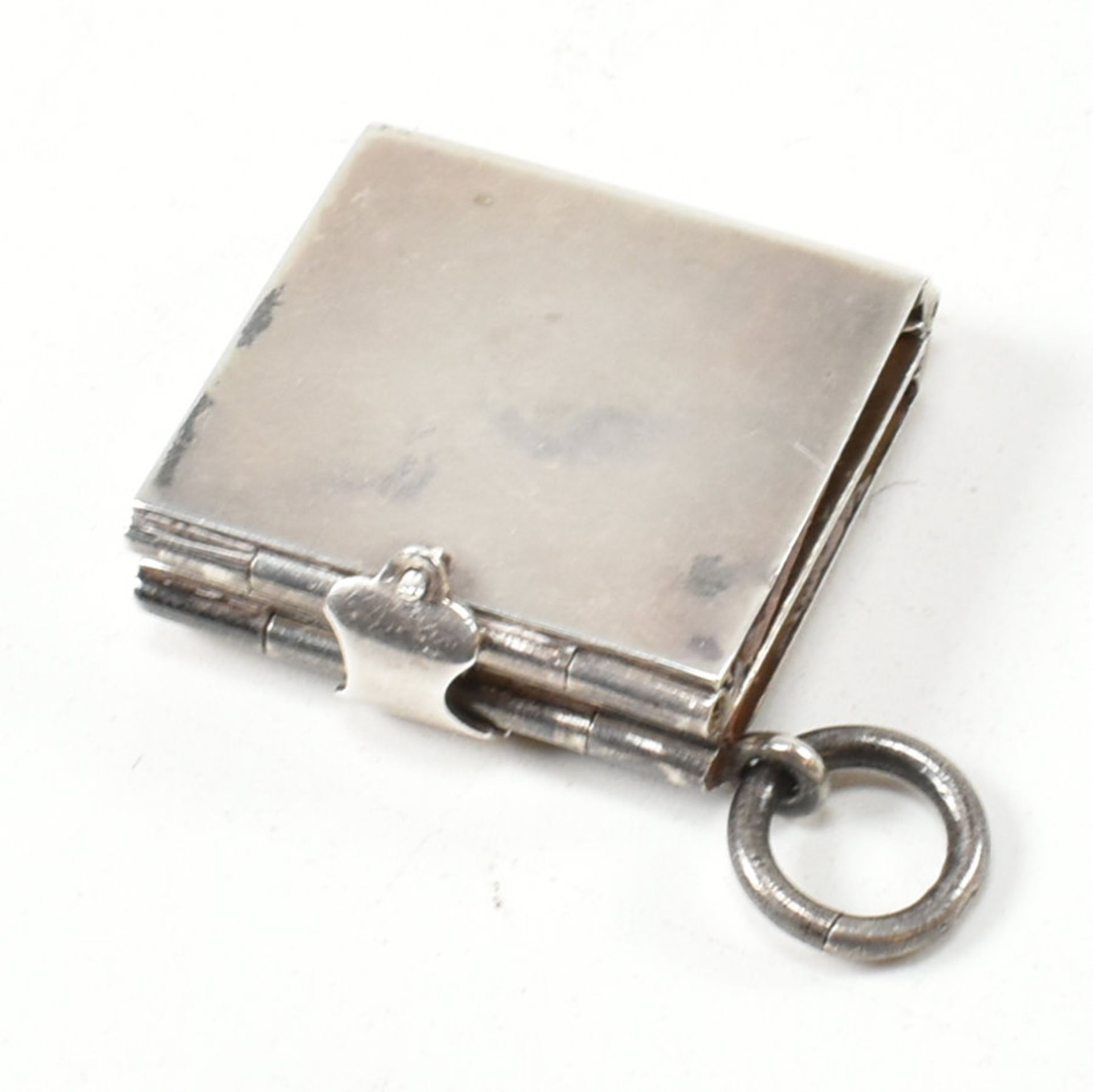 EDWARDIAN HALLMARKED SILVER STAMP CASE - Bild 3 aus 10