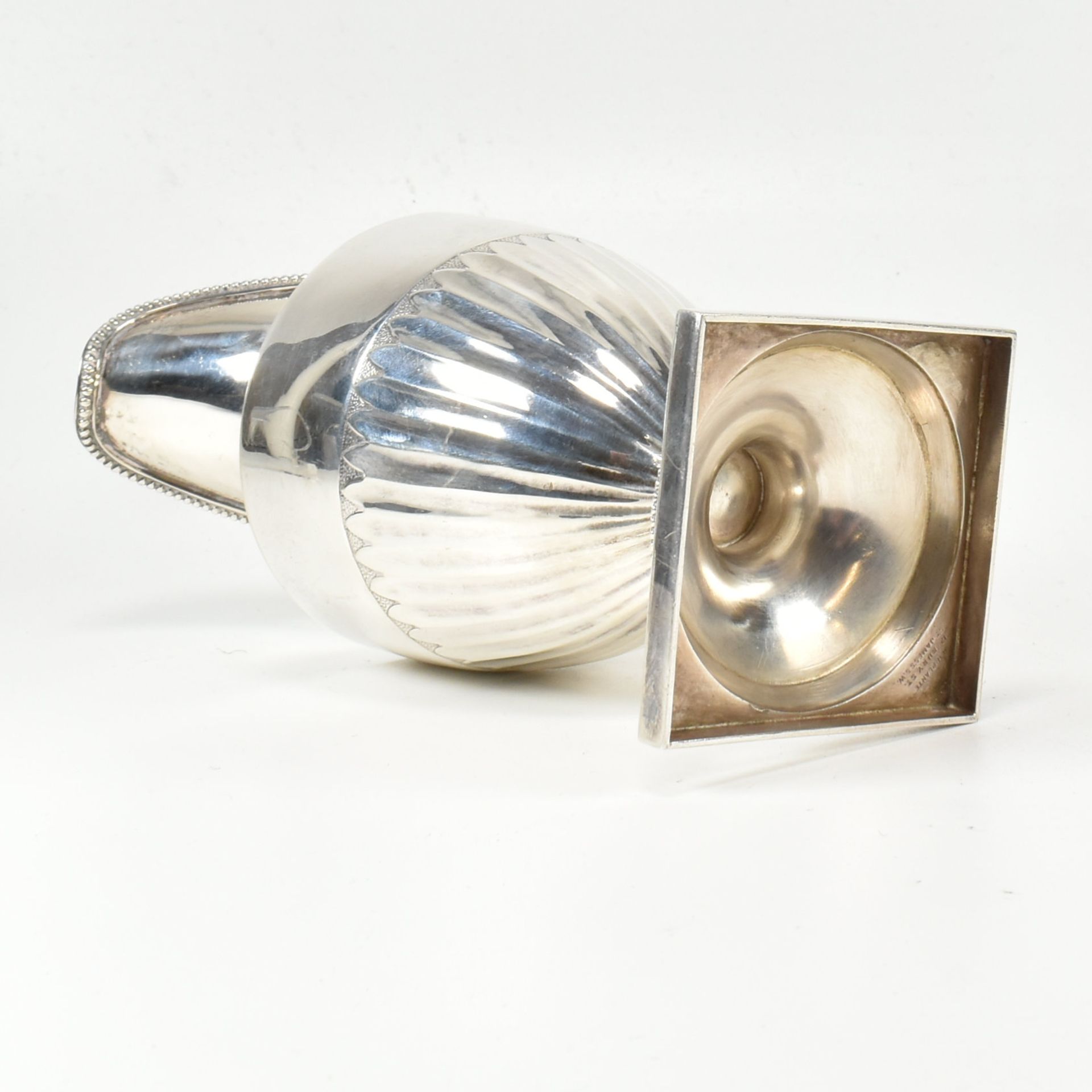 EARLY 20TH CENTURY HALLMARKED SILVER WINE EWER - Image 5 of 6