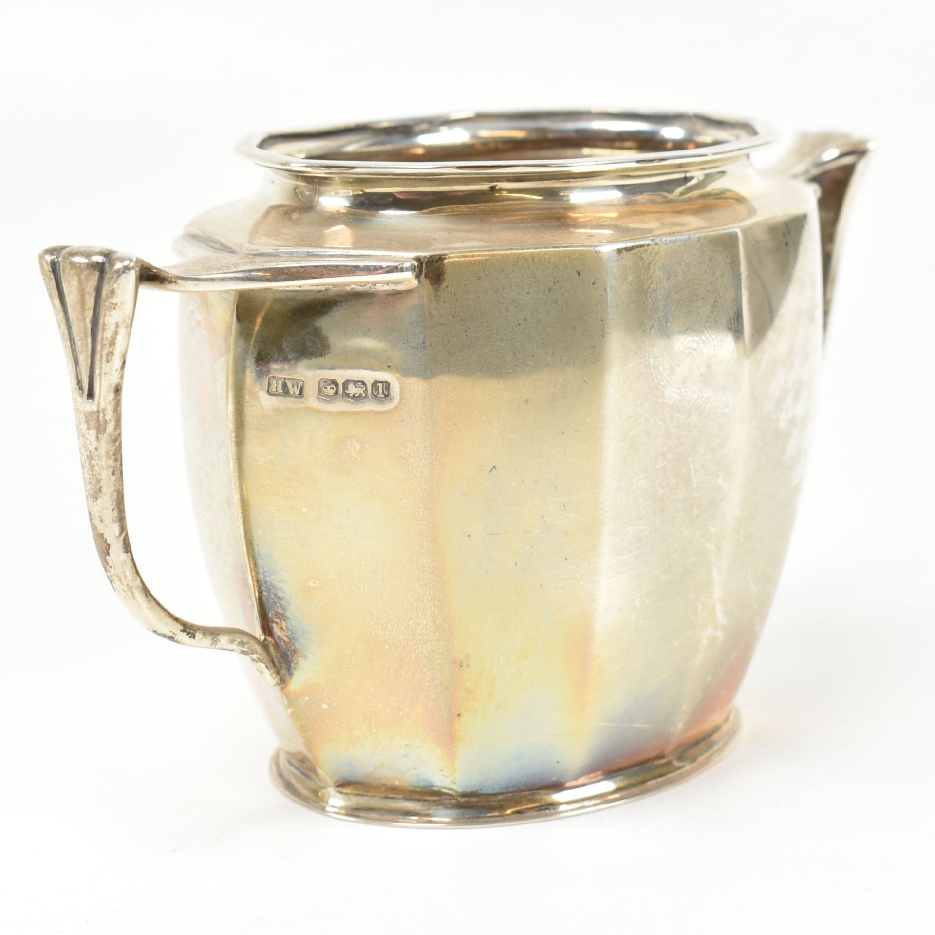 GEORGE V ART DECO HALLMARKED SILVER TEA SERVICE - Image 3 of 7