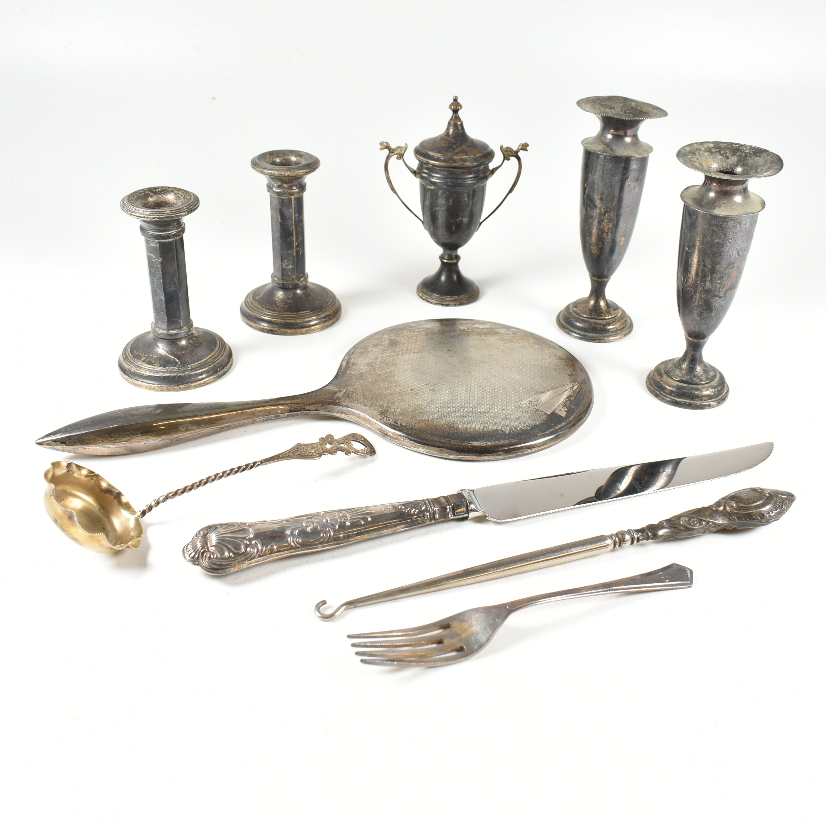 COLLECTION OF EARLY 20TH CENTURY HALLMARKED SILVER ITEMS - Image 2 of 8