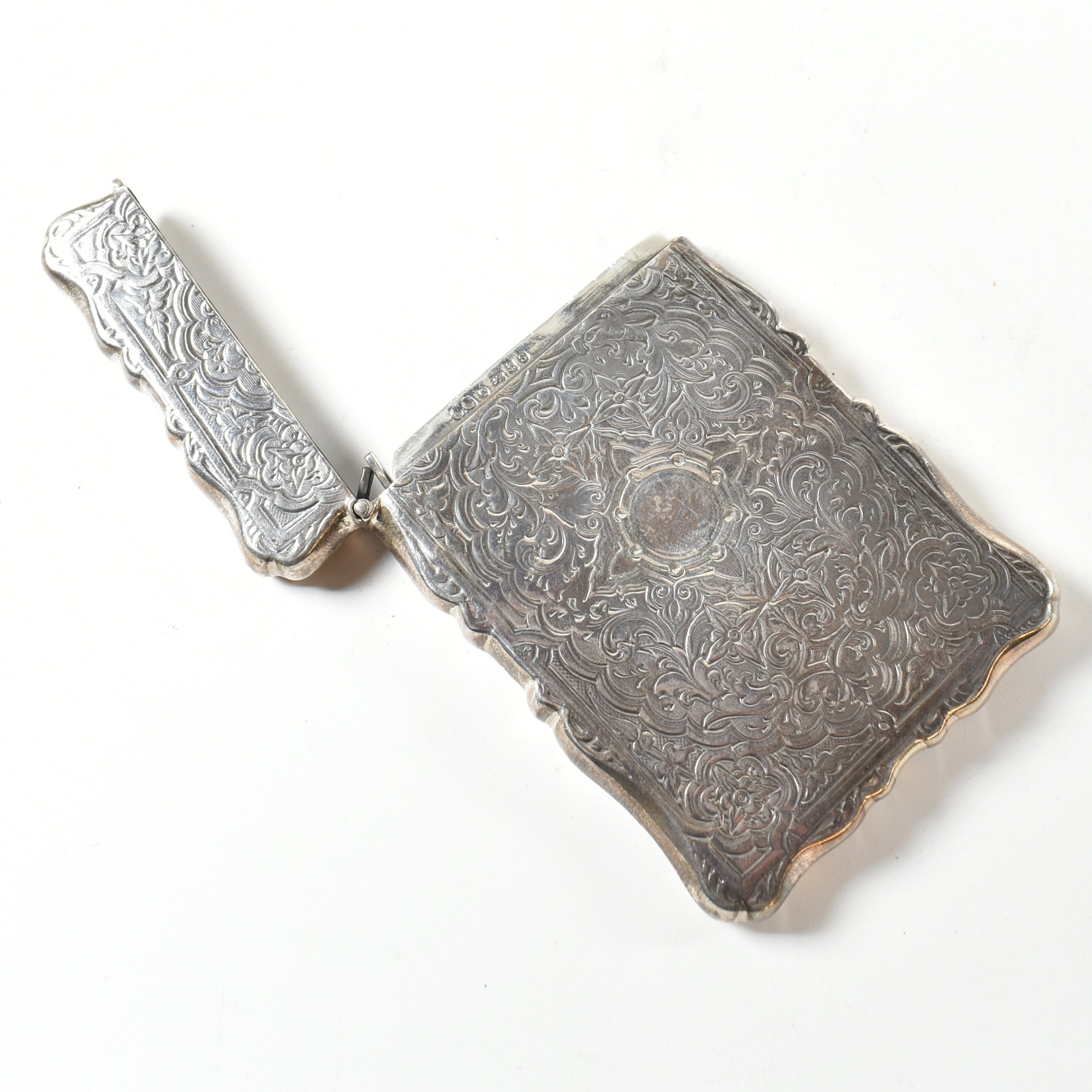 VICTORIAN HALLMARKED SILVER CARD CASE - Image 3 of 8