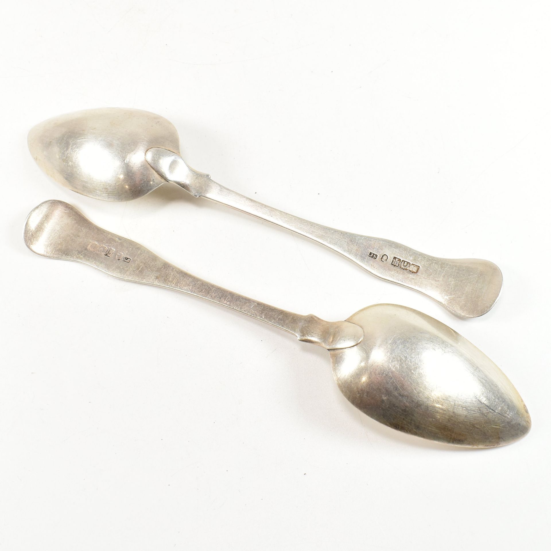 GEORGE III HALLMARKED SILVER SERVING SPOONS - Image 4 of 7