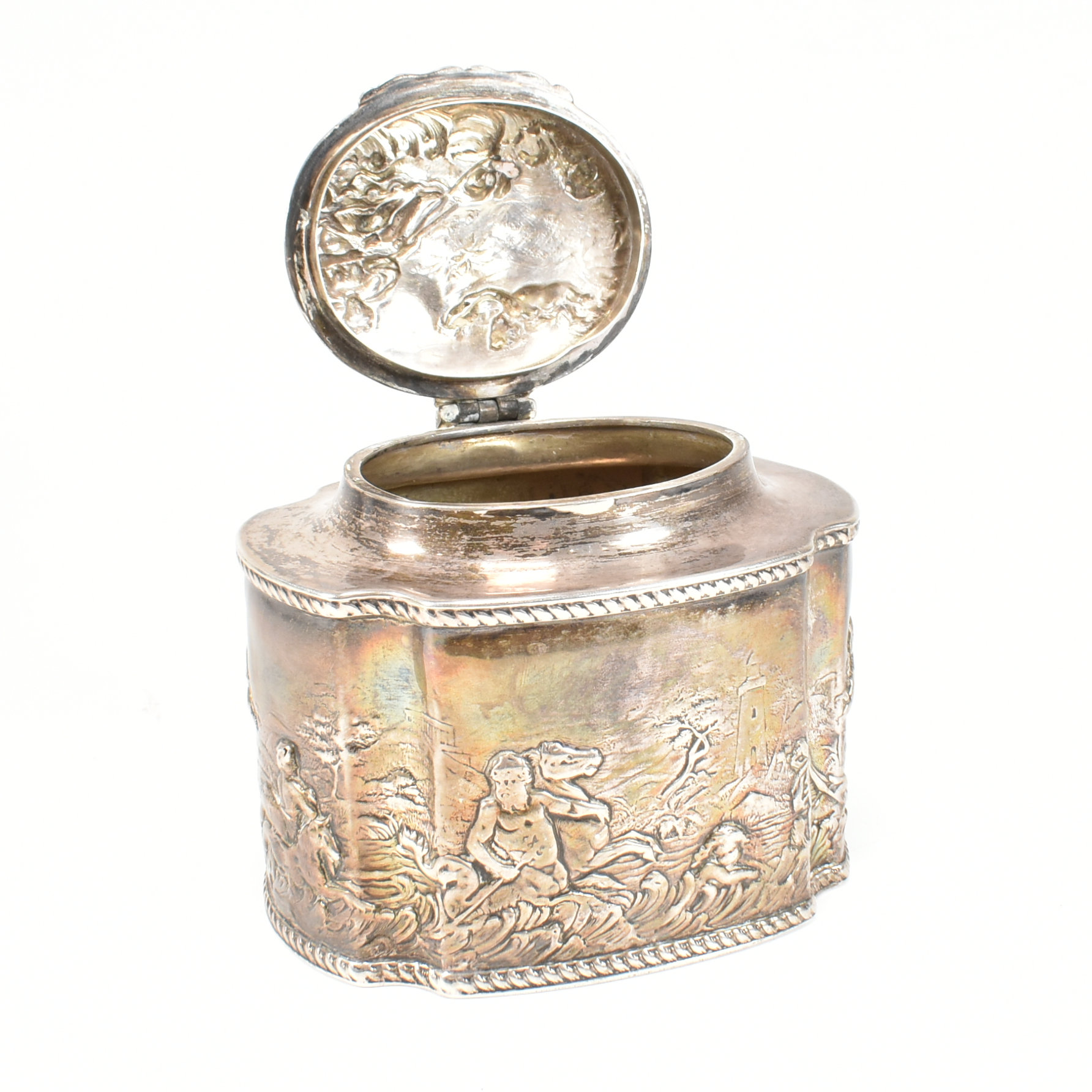 LATE VICTORIAN HALLMARKED SILVER TEA CADDY - Image 6 of 9