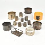VICTORIAN & LATER HALLMARKED SILVER ITEMS