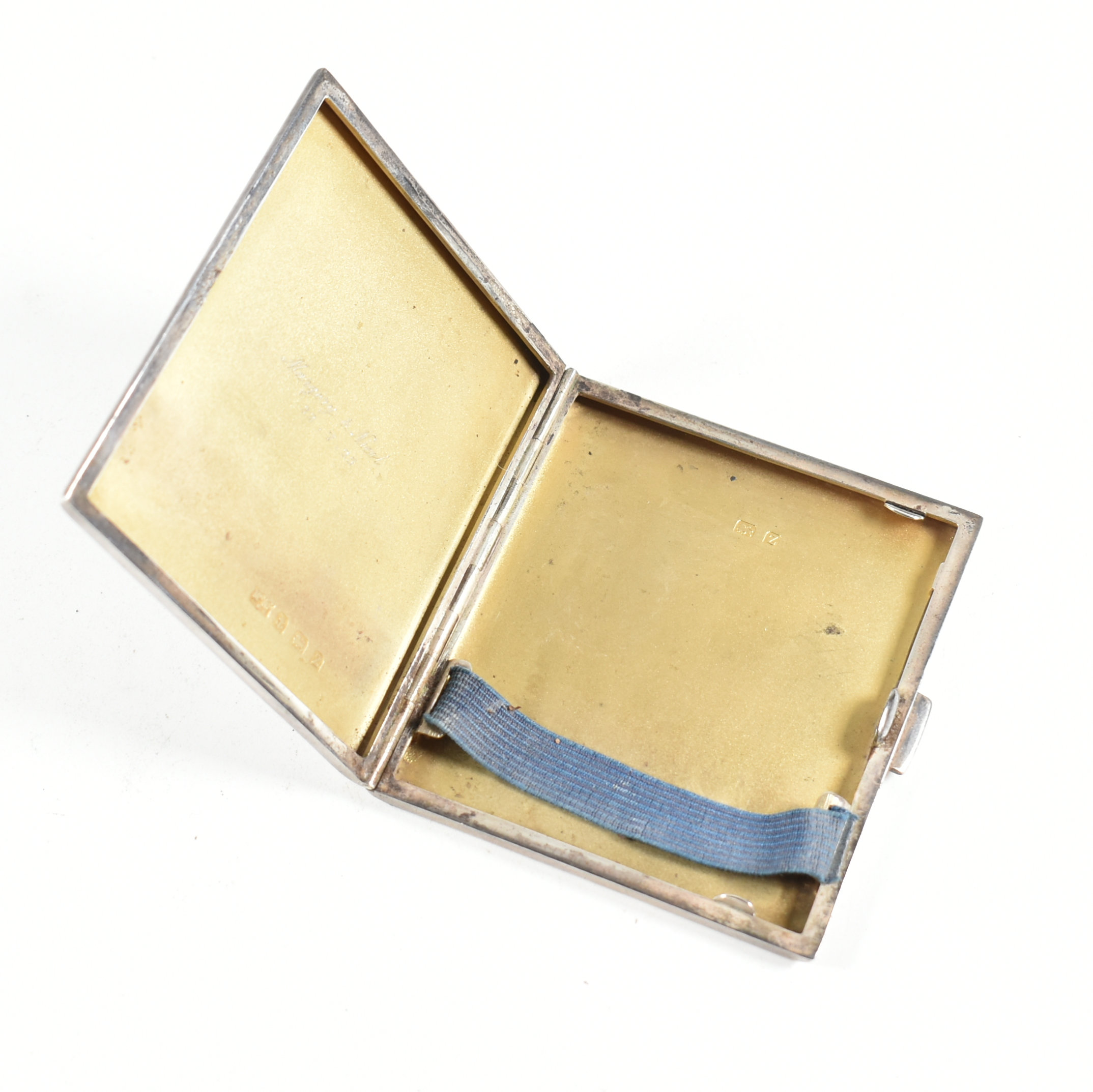 GEORGE V HALLMARKED SILVER MAPPIN & WEBB CIGARETTE CASE - Image 4 of 6