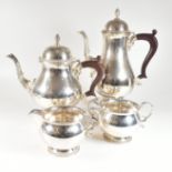 1960S WALKER & HALL HALLARKED SILVER TEA & COFFEE SERVICE