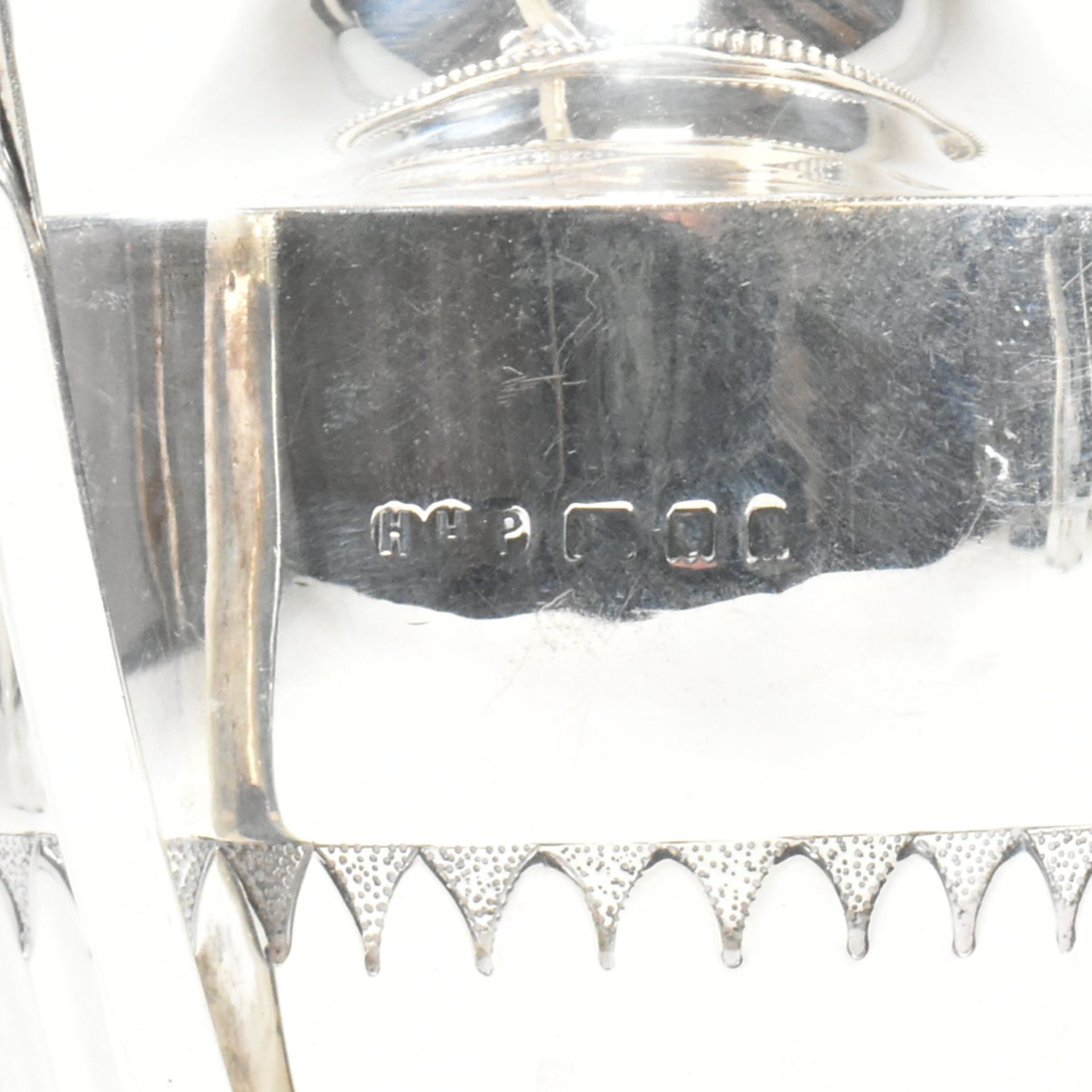 EARLY 20TH CENTURY HALLMARKED SILVER WINE EWER - Image 3 of 6