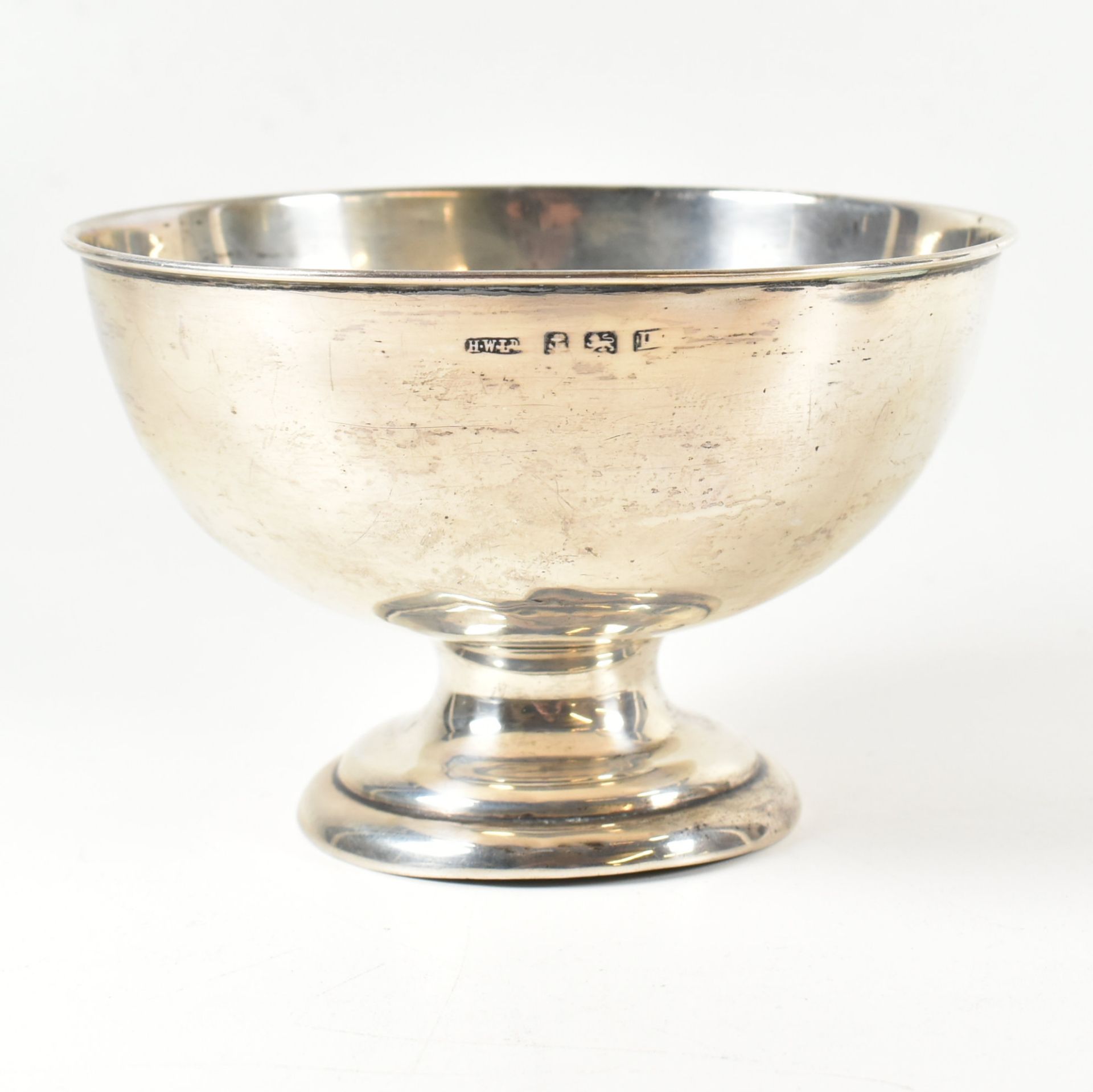 GEORGE V HALLMARKED SILVER BOWL & VANITY MIRROR - Image 6 of 8