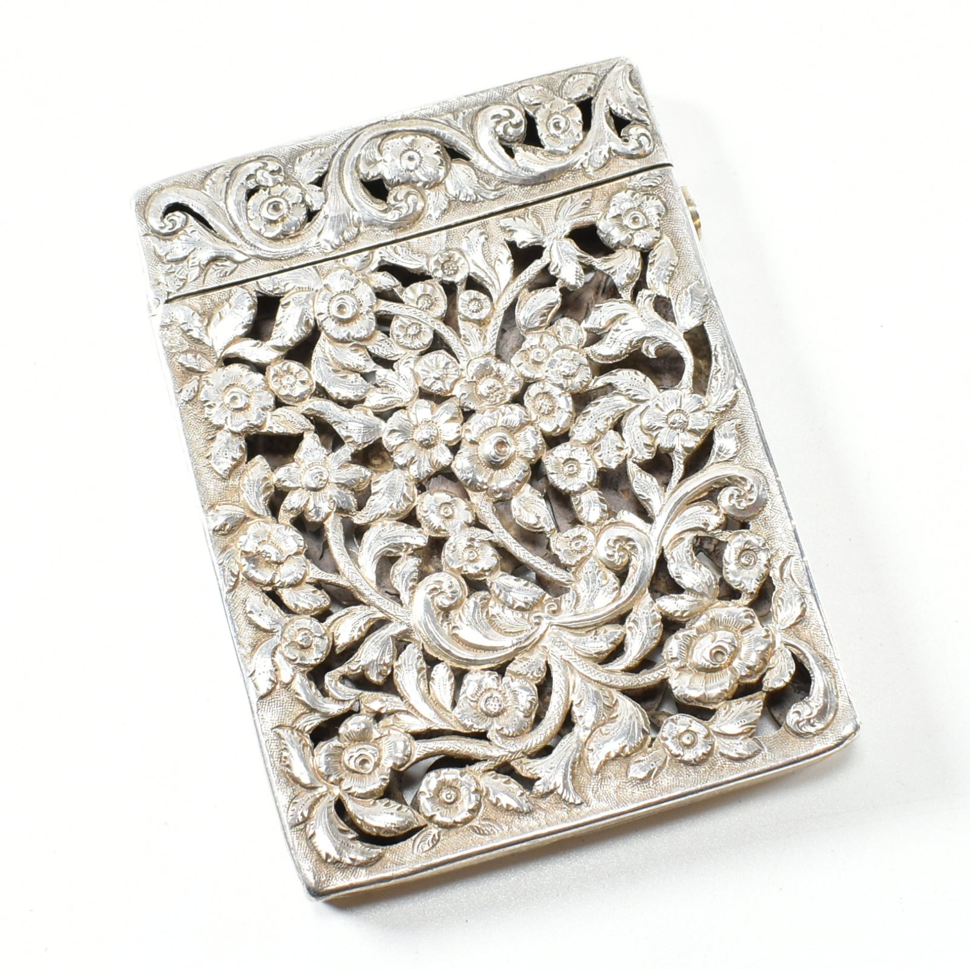 VICTORIAN HALLMARKED SILVER CARD CASE - Image 2 of 9