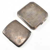 TWO GEORGE V HALLMARKED SILVER CIGARETTE CASES