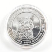 ONE OZ 2011 ROYAL SILVER COMPANY CASED EXTRA FINE SILVER COIN