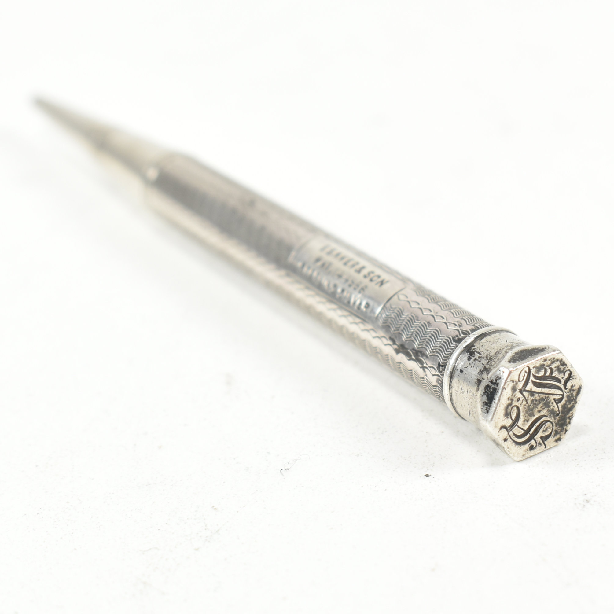 20TH CENTURY STERLING SILVER PROPELLING PENCIL - E.BAKER & SON - Image 3 of 4
